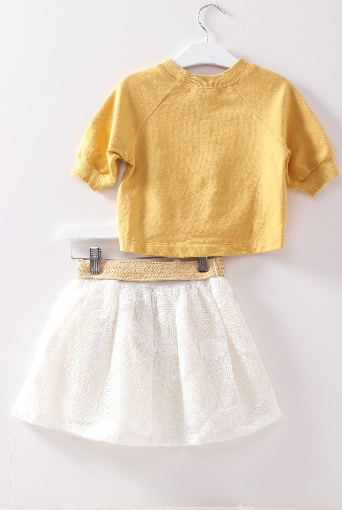 جينجرسنابس بلوفر بناتي نص كم بطبعة أمامية أصفر