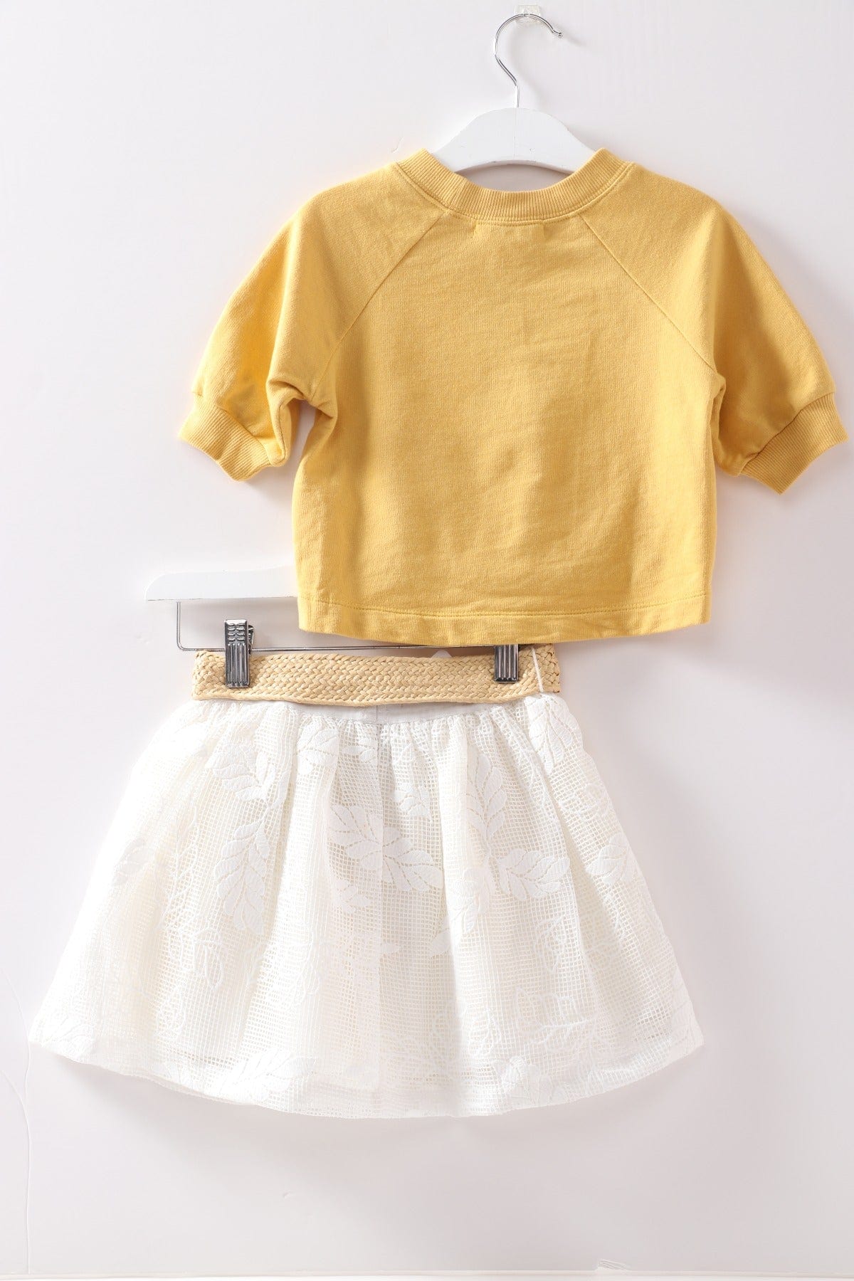 جينجرسنابس بلوفر بناتي نص كم بطبعة أمامية أصفر