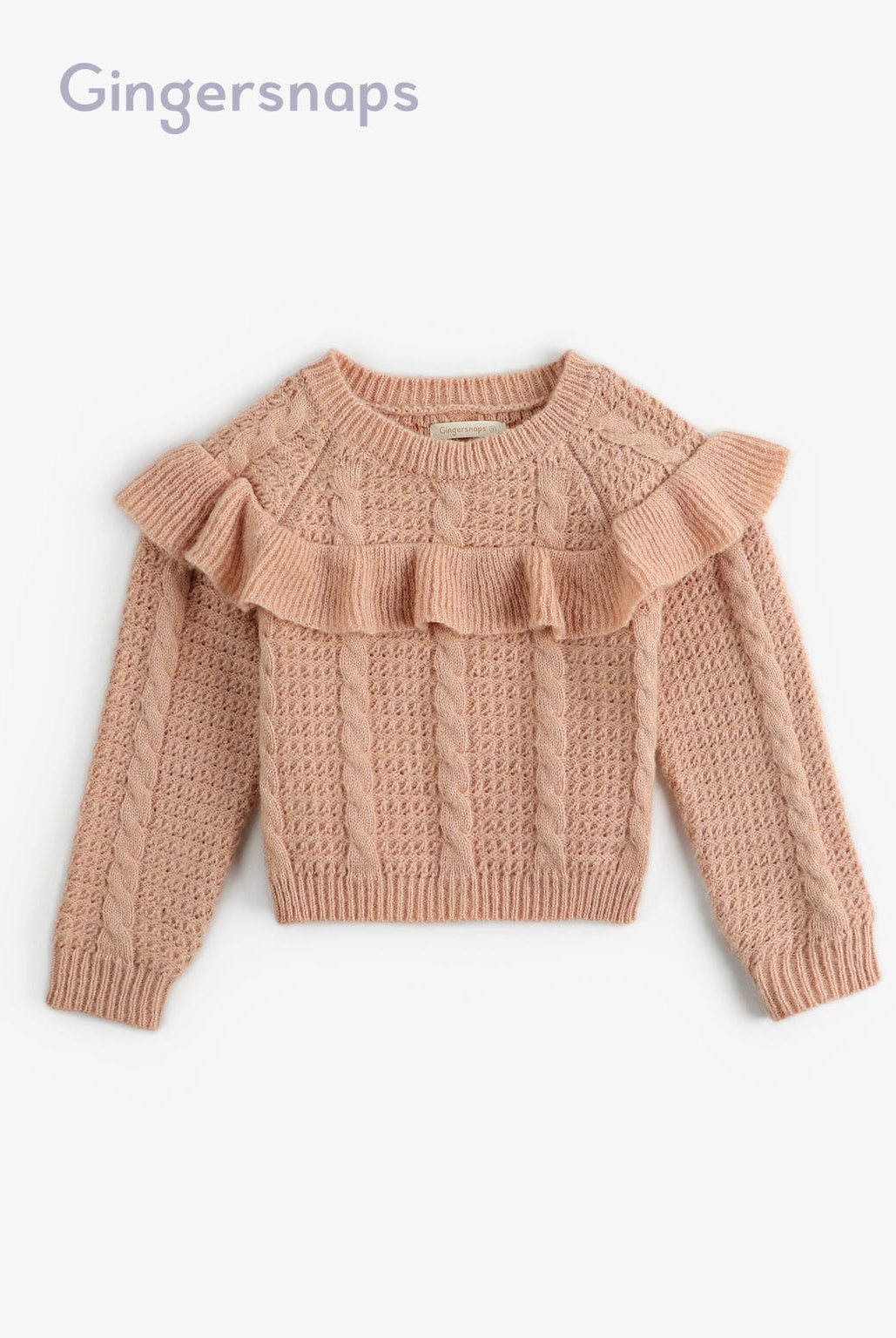 جينجرسنابس بلوزه بناتي صوف بكرانيش علي الصدر أحمر بنفسجي