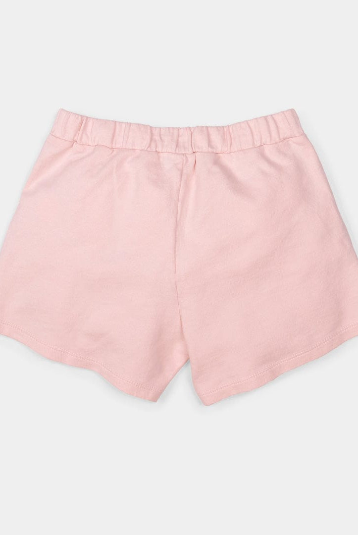 جينجرسنابس شورت قماش برباط أطفال بناتي ماء الورد