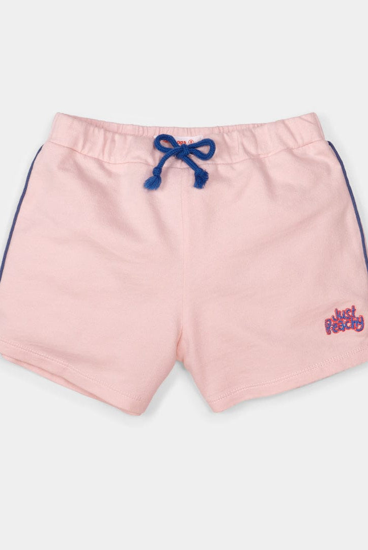 جينجرسنابس شورت قماش برباط أطفال بناتي ماء الورد