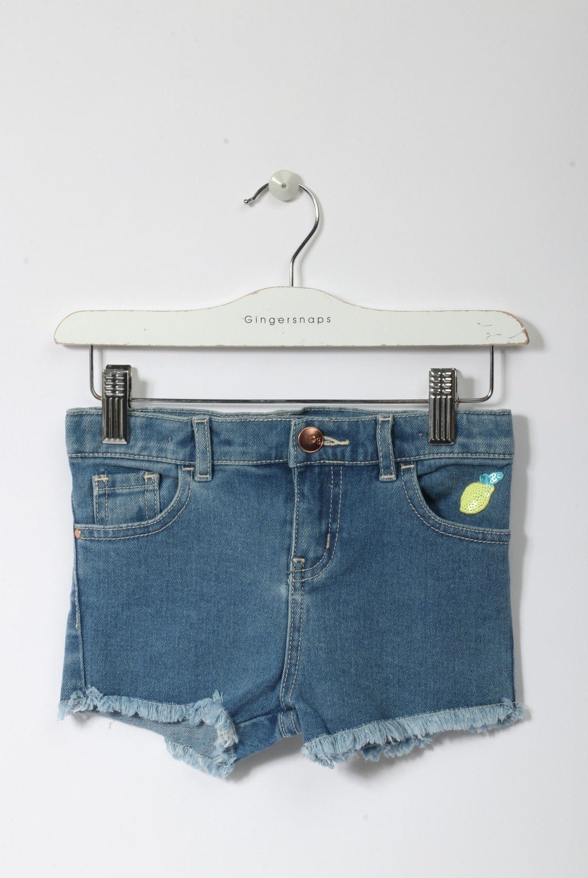 جينجرسنابس شورت جينز مقطع قصير أطفال بناتي أزرق