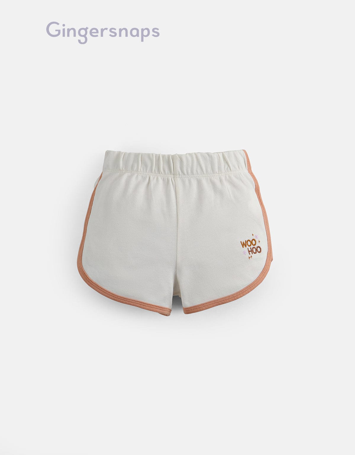 جينجرسنابس شورت بناتي مخطط من الجانبين أبيض