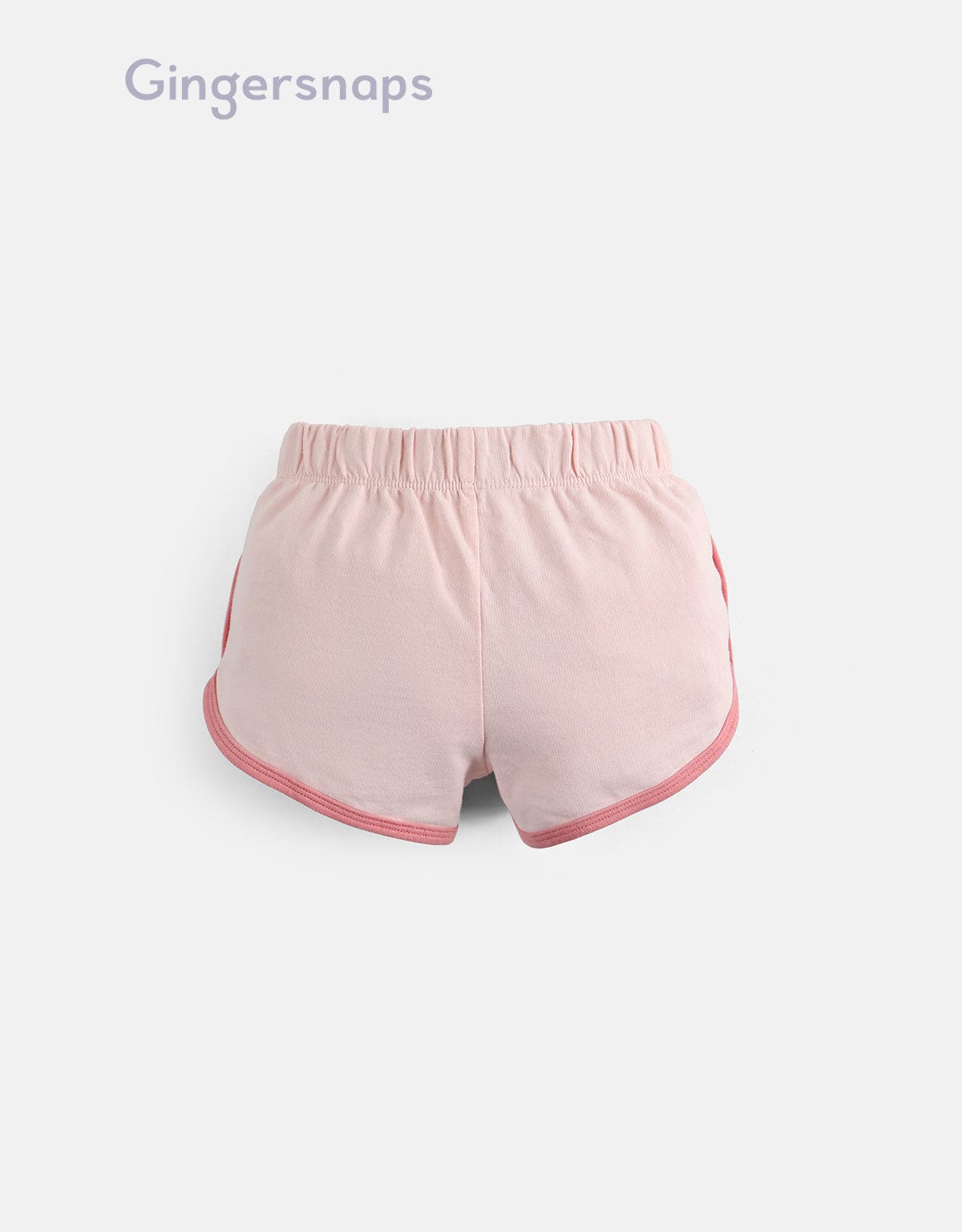 جينجرسنابس شورت مخطط من الجانبين ببادج بناتي أحمر بنفسجي