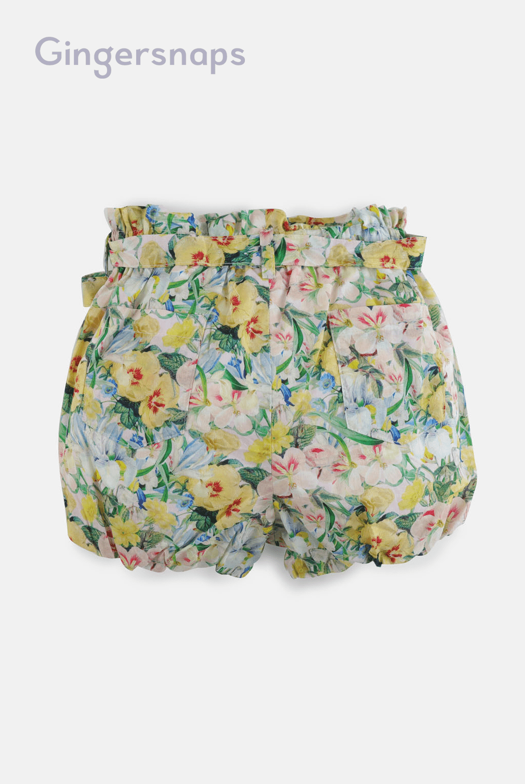 جينجرسنابس شورت بناتي مورد قصير بحزام على الخصر بناتي متعدد الألوان