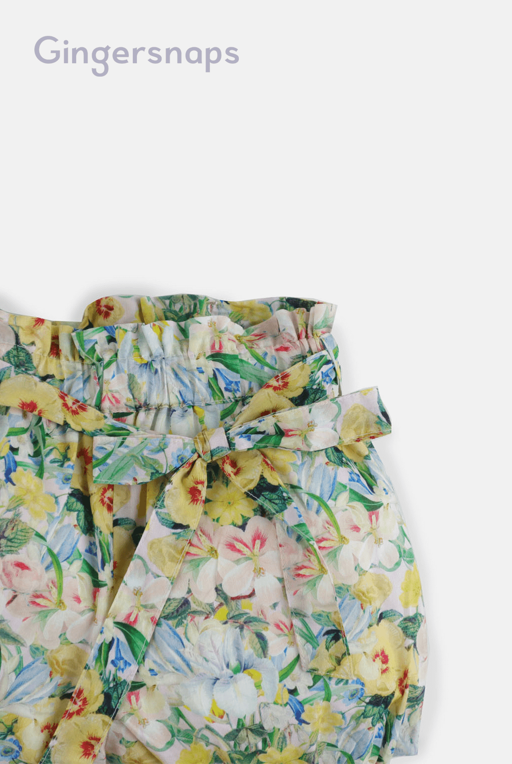 جينجرسنابس شورت بناتي مورد قصير بحزام على الخصر بناتي متعدد الألوان