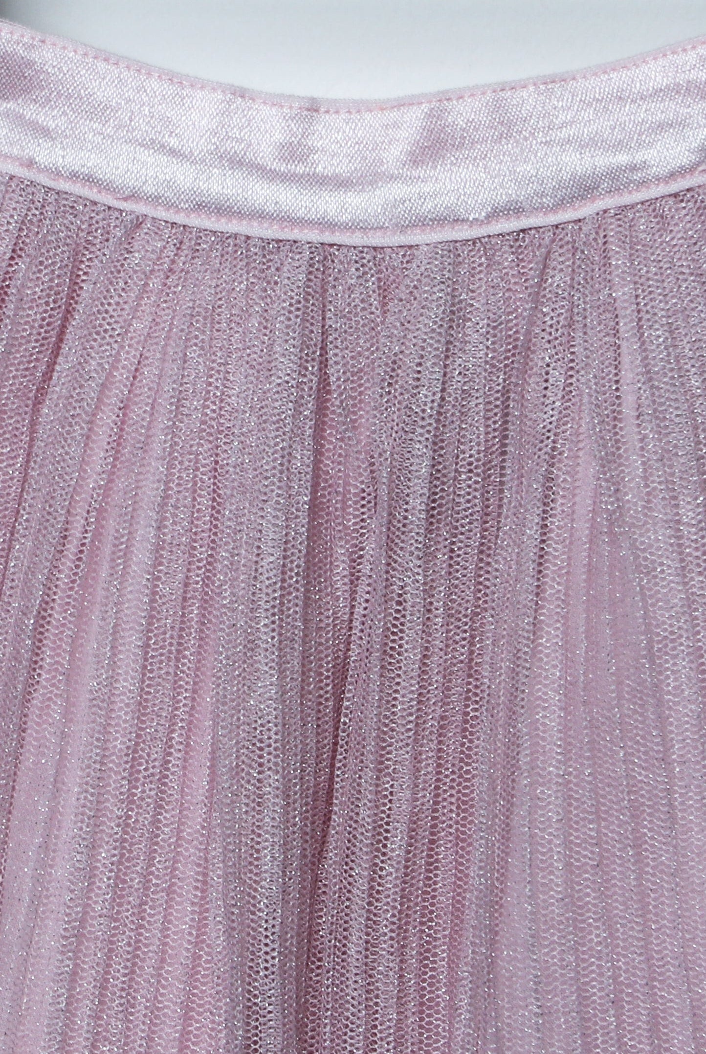 جينجرسنابس تنورة لامعة شفافة كلوش مبطنة بناتي وردي فاتح