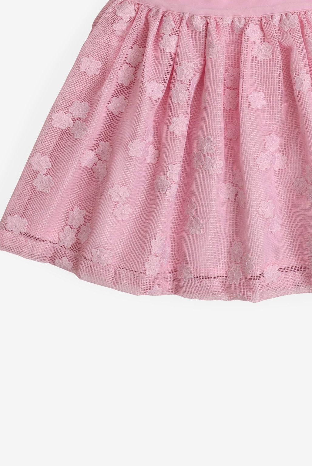 جينجرسنابس تنورة بناتي كلوش مزينة بالورد ليلكي فاتح