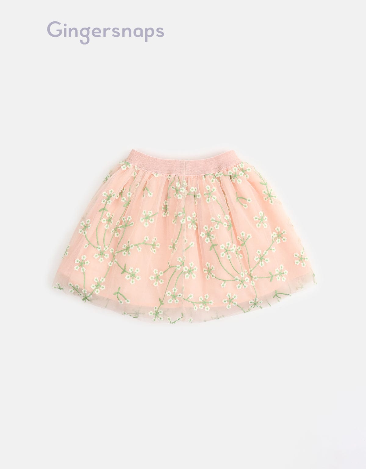 جينجرسنابس تنورة بناتي موردة مبطنة أحمر بنفسجي