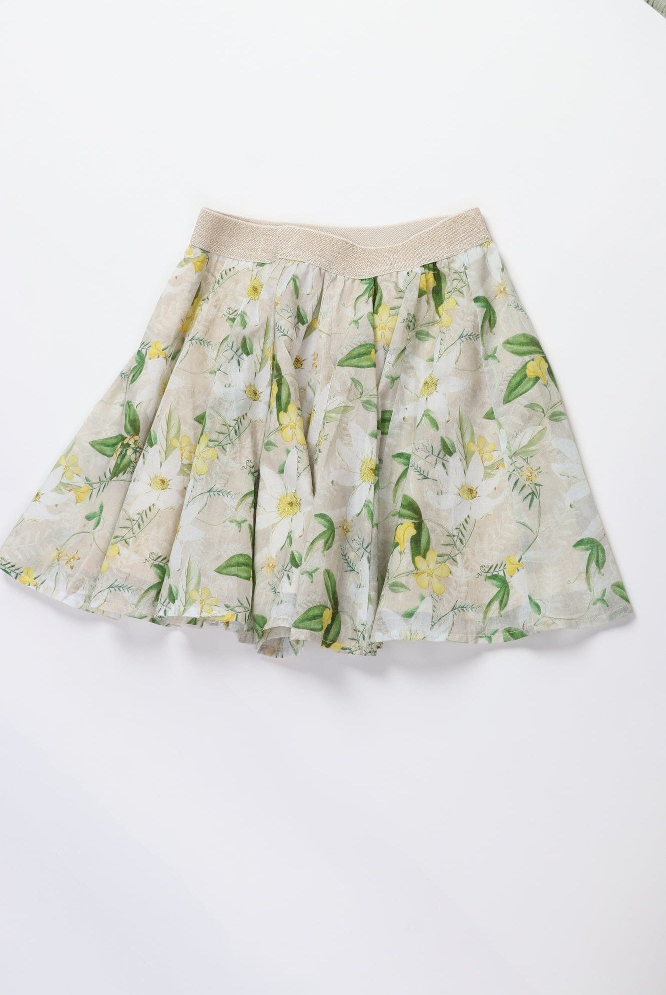 جينجرسنابس تنورة بناتي مشجرة كلوش متعدد الألوان