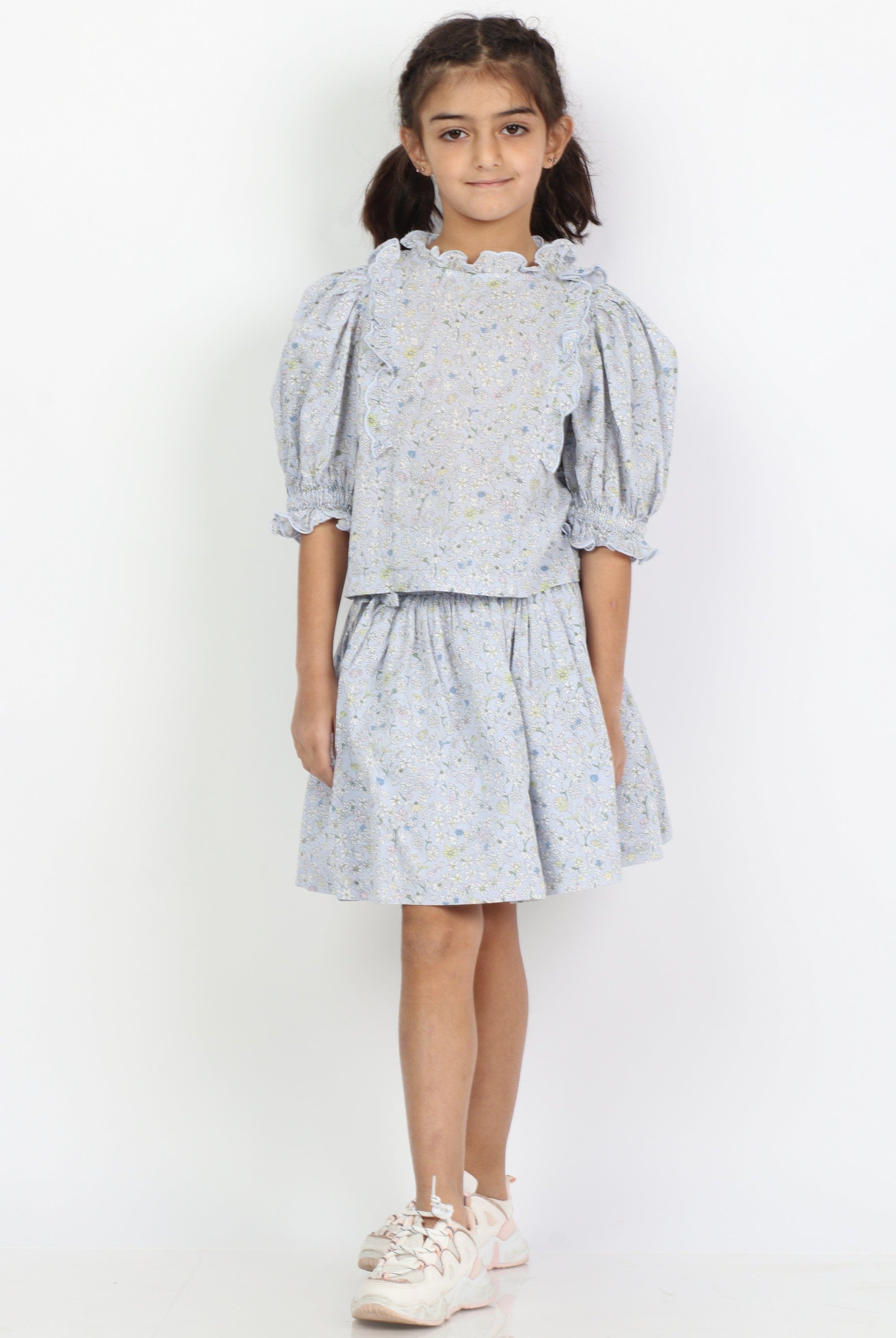 جينجرسنابس تنورة بناتي كلوش موردة متعدد الألوان