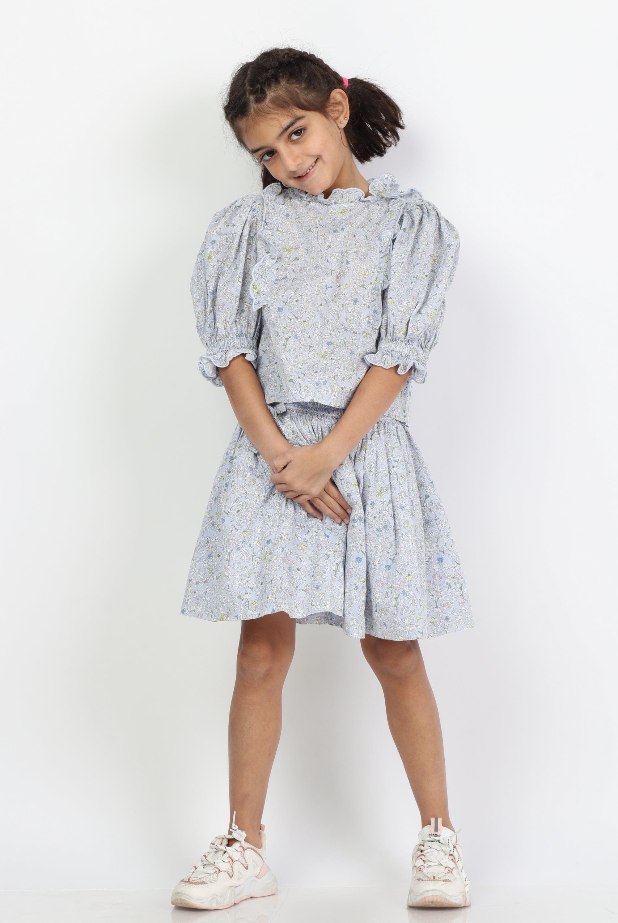 جينجرسنابس تنورة بناتي كلوش موردة متعدد الألوان