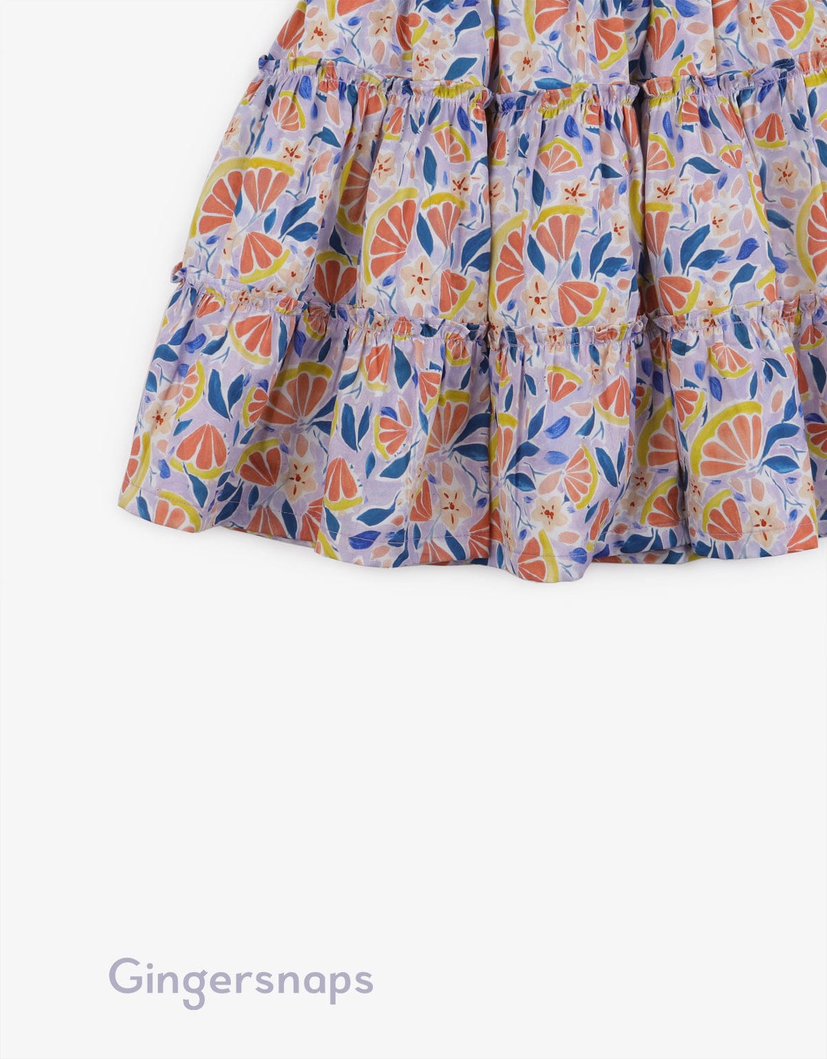 جينجرسنابس تنورة منقوشة كلوش بناتي متعدد الألوان