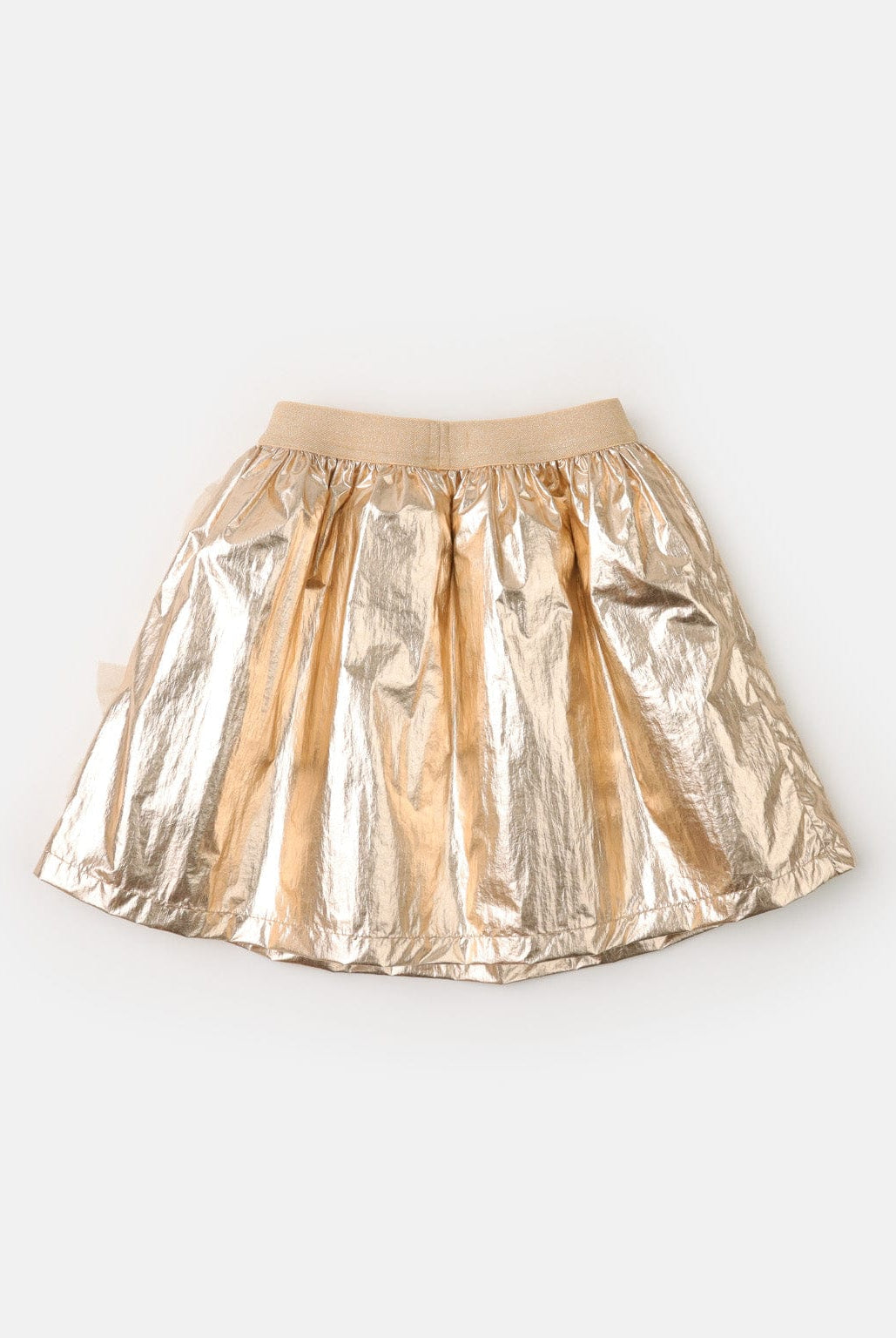 جينجرسنابس تنورة لامعة مطرز بالفيونكات بناتي معدني