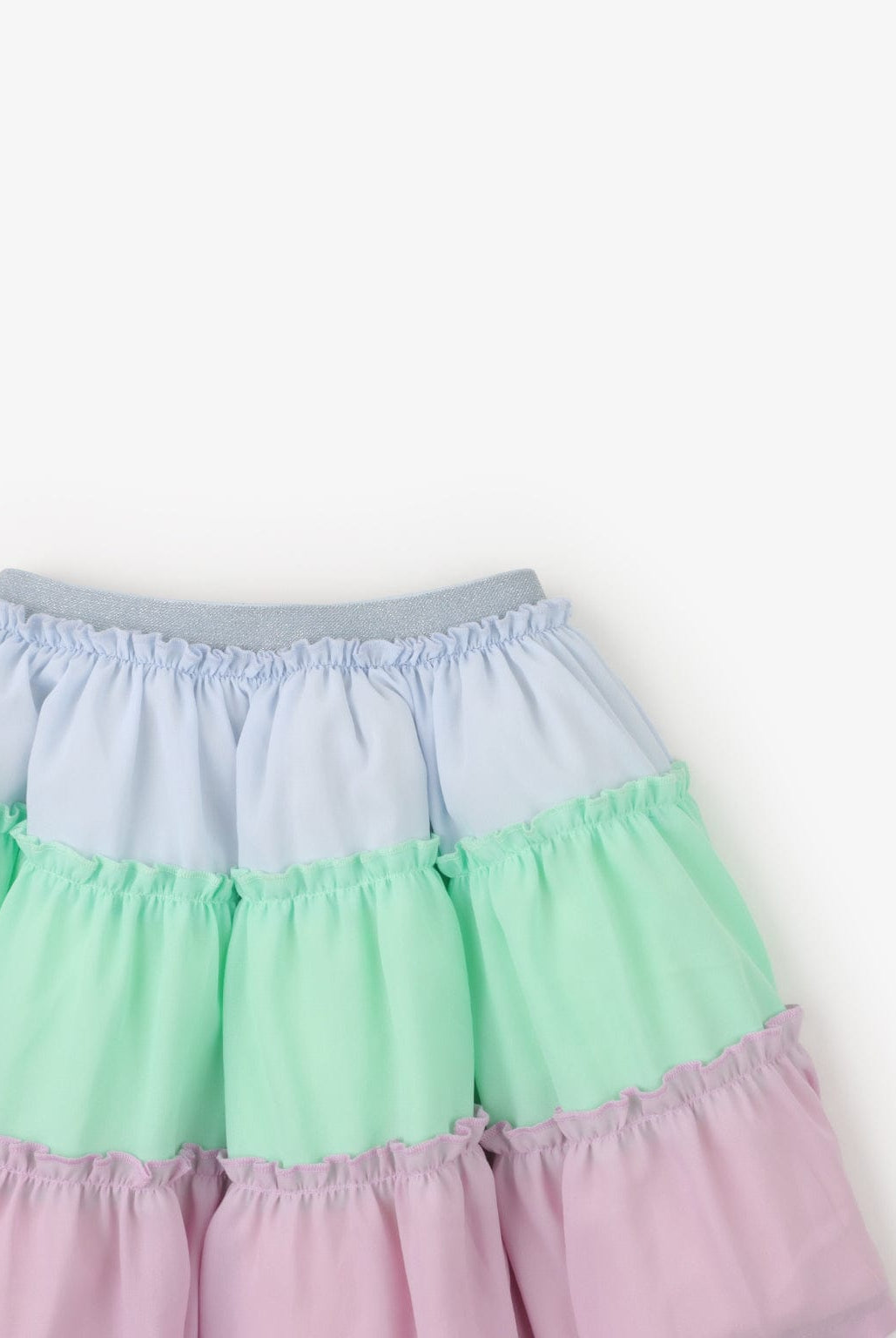 جينجرسنابس تنورة موردة شفافة مبطنة بناتي مكشكشة متعدد الألوان