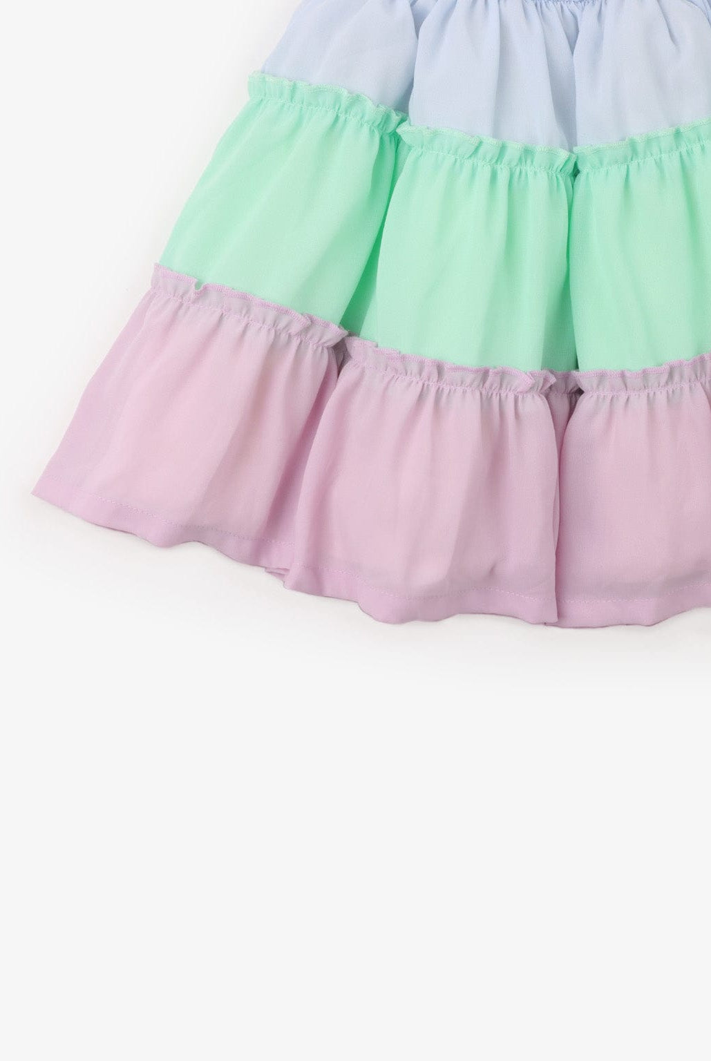 جينجرسنابس تنورة موردة شفافة مبطنة بناتي مكشكشة متعدد الألوان