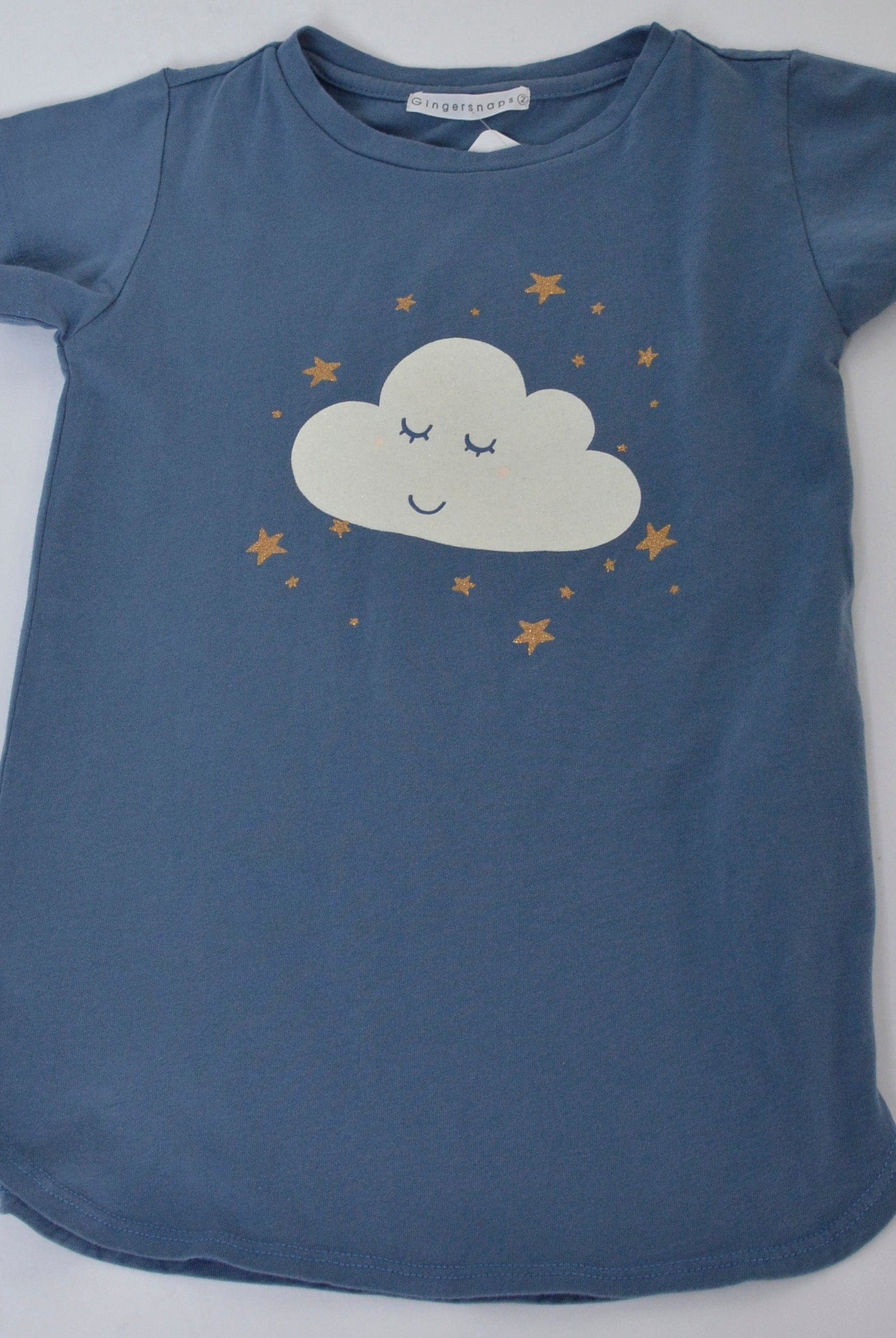 جينجرسنابس بيجامة بناتي بطبعة أمامية أزرق