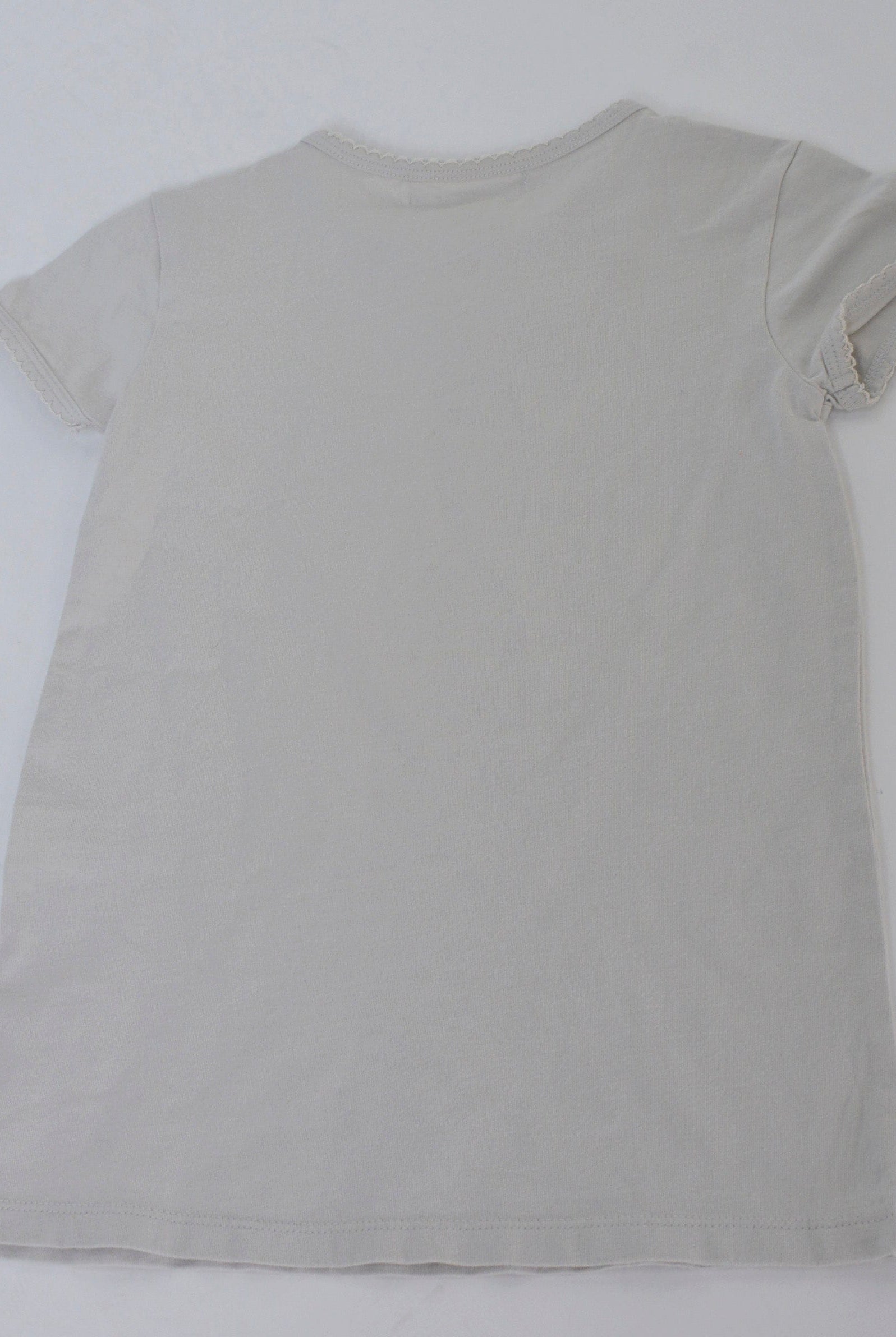 جينجرسنابس بيجامة بناتي بطبعة أمامية نص كم أزرق بخاري