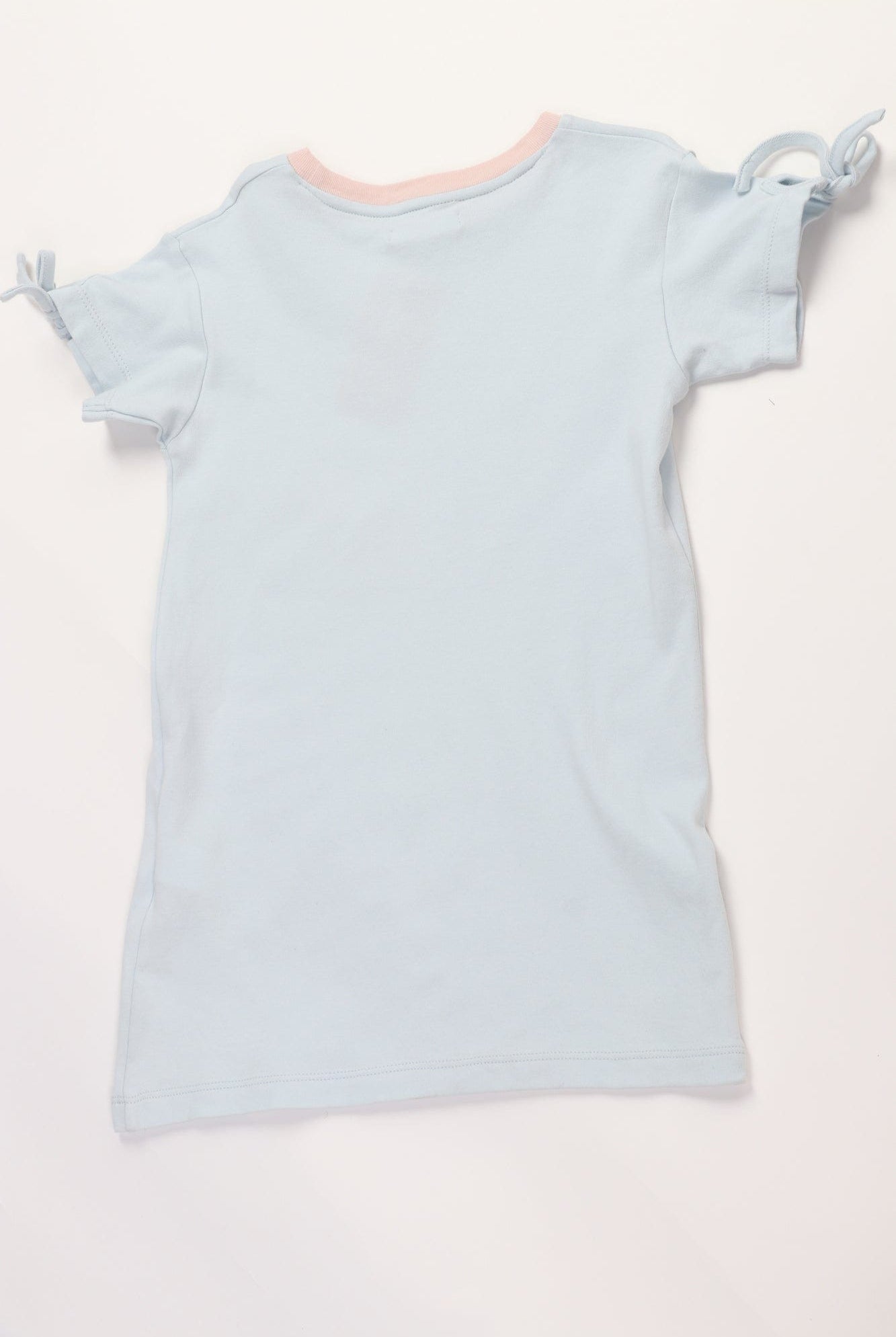 جينجرسنابس بيجامة مطبوعة نص كم بناتي بفيونكة أزرق