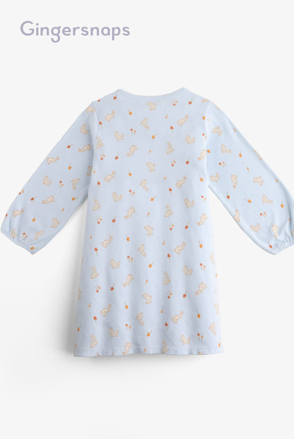 جينجرسنابس فستان نوم بناتي بنقشات خفيفة أزرق