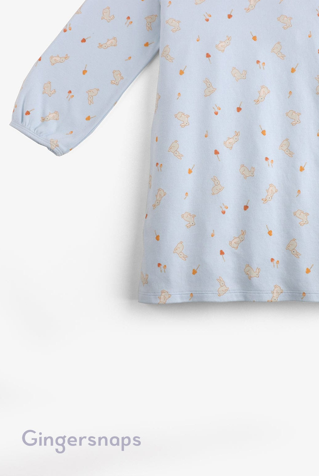 جينجرسنابس فستان نوم بناتي بنقشات خفيفة أزرق