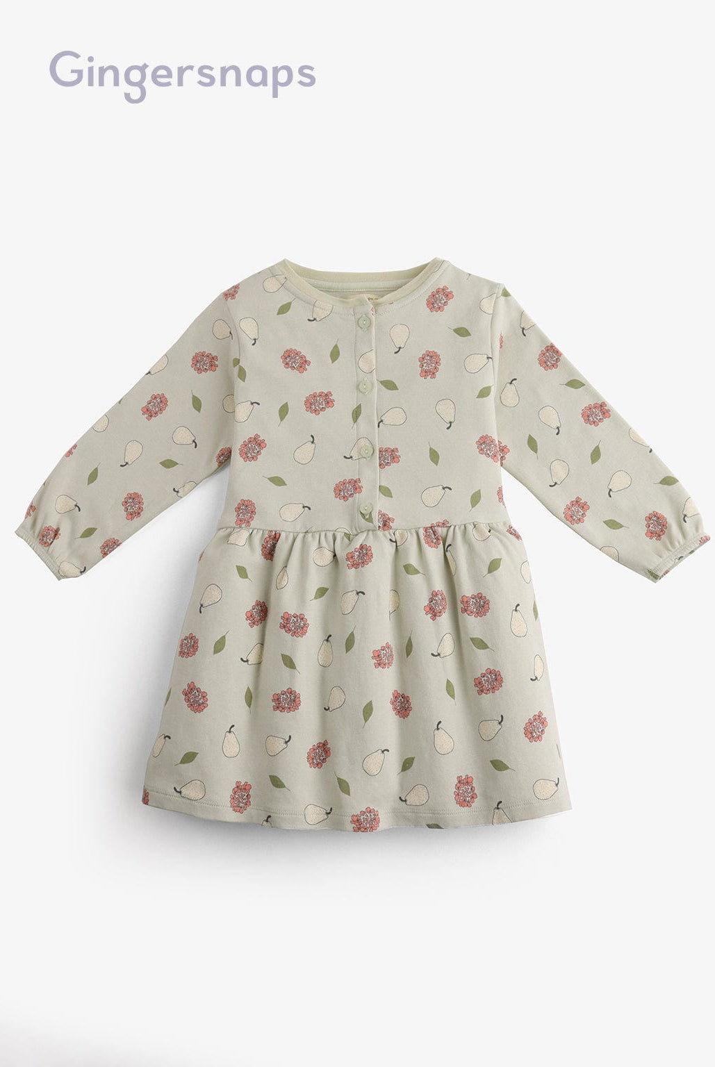 جينجرسنابس فستان نوم بناتي مشجر بأزرار أمامية متعدد الألوان