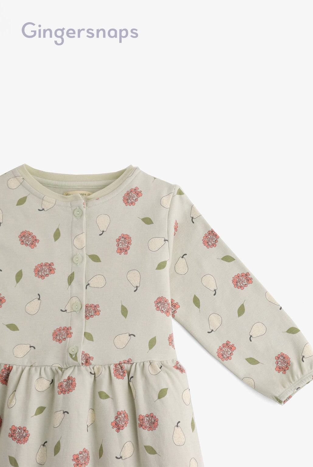 جينجرسنابس فستان نوم بناتي مشجر بأزرار أمامية متعدد الألوان