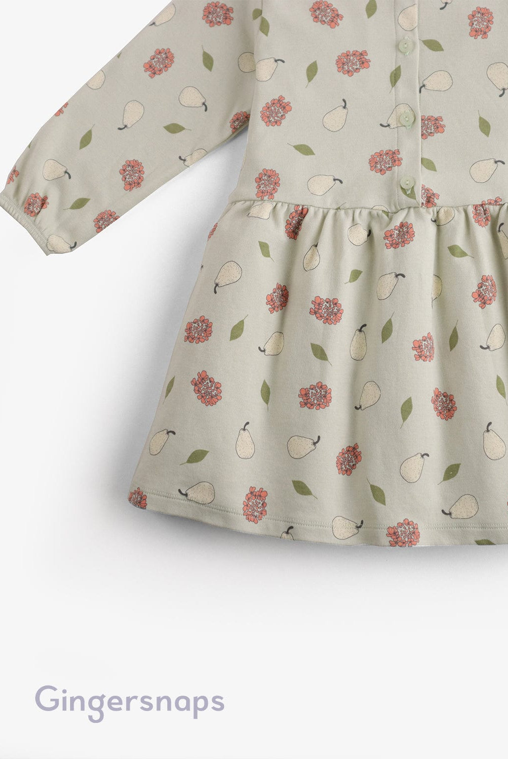 جينجرسنابس فستان نوم بناتي مشجر بأزرار أمامية متعدد الألوان