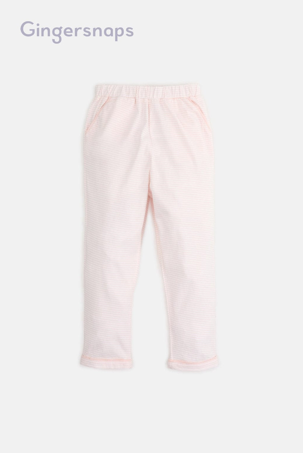 جينجرسنابس بيجامة بناتي تيشيرت مطبوع وبنطلون وردي