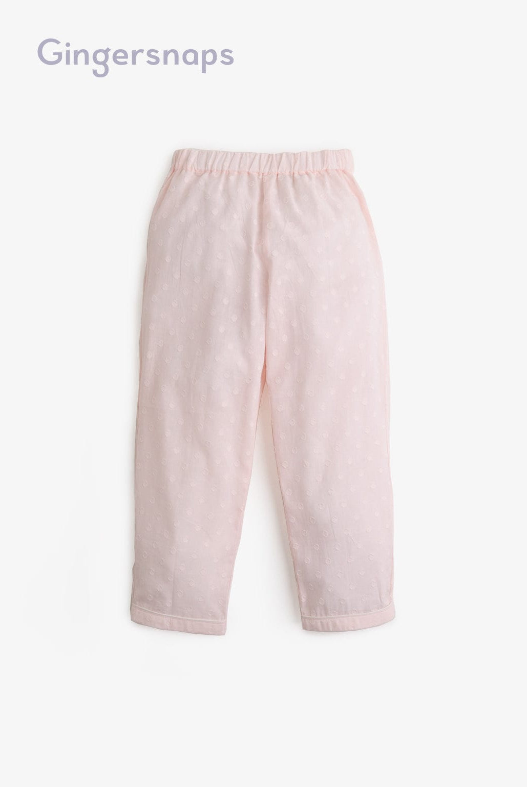 جينجرسنابس بيجامة بلوزة وبنطلون بجيب كم طويل بناتي وردي