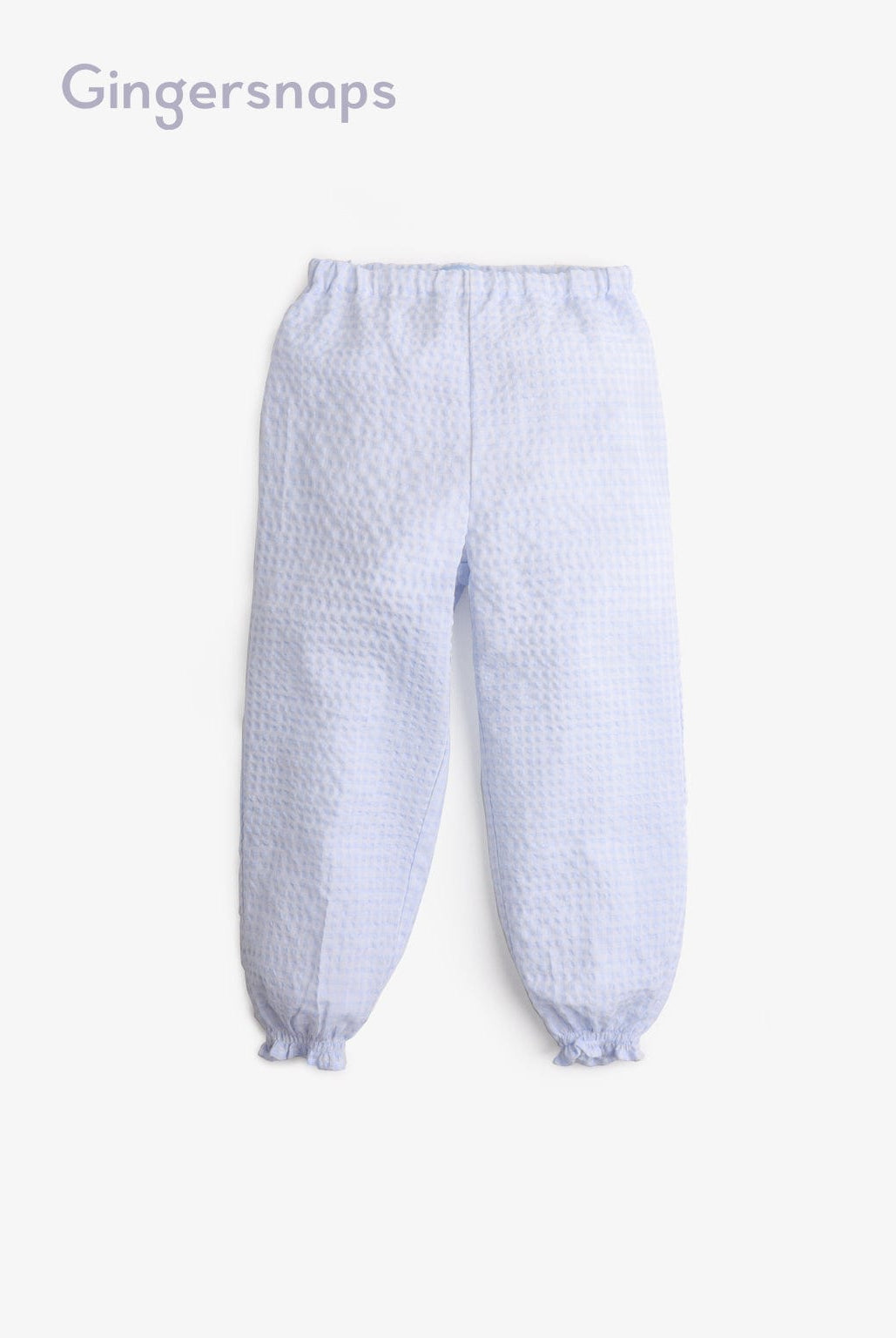 جينجرسنابس بيجامة نوم كم طويل بناتي أزرق