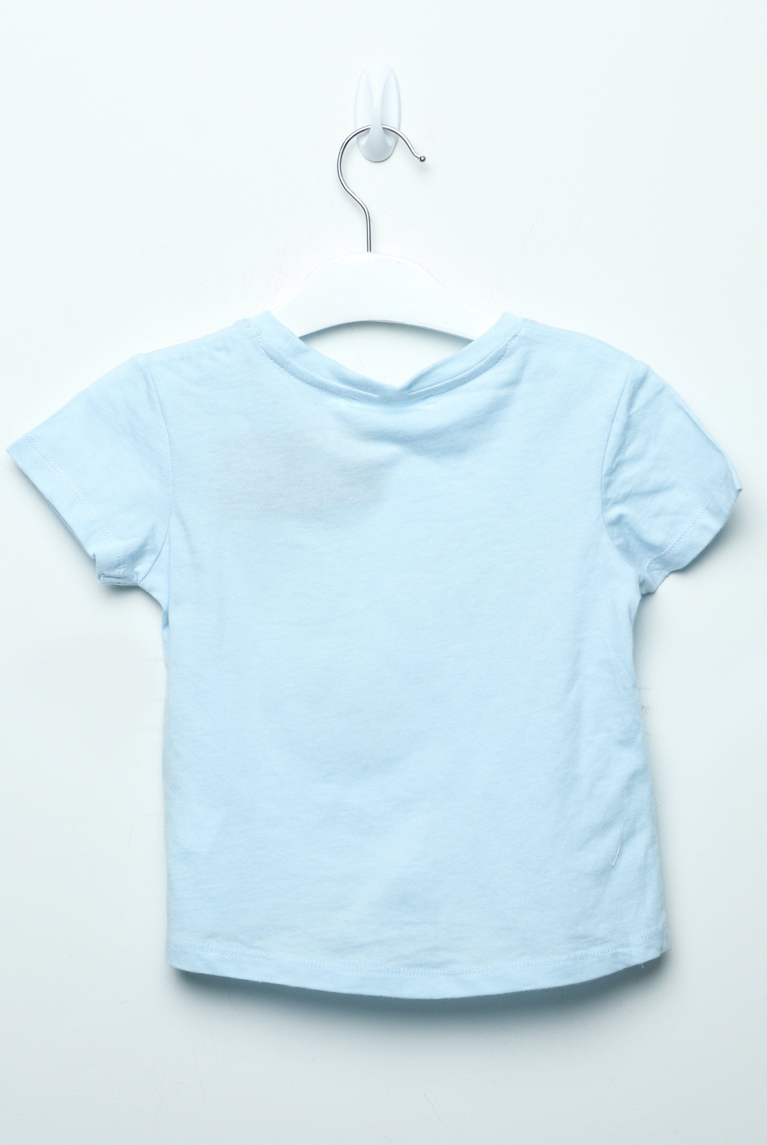 جينجرسنابس تي شيرت بناتي بطبعة لامعة مسحوق أزرق