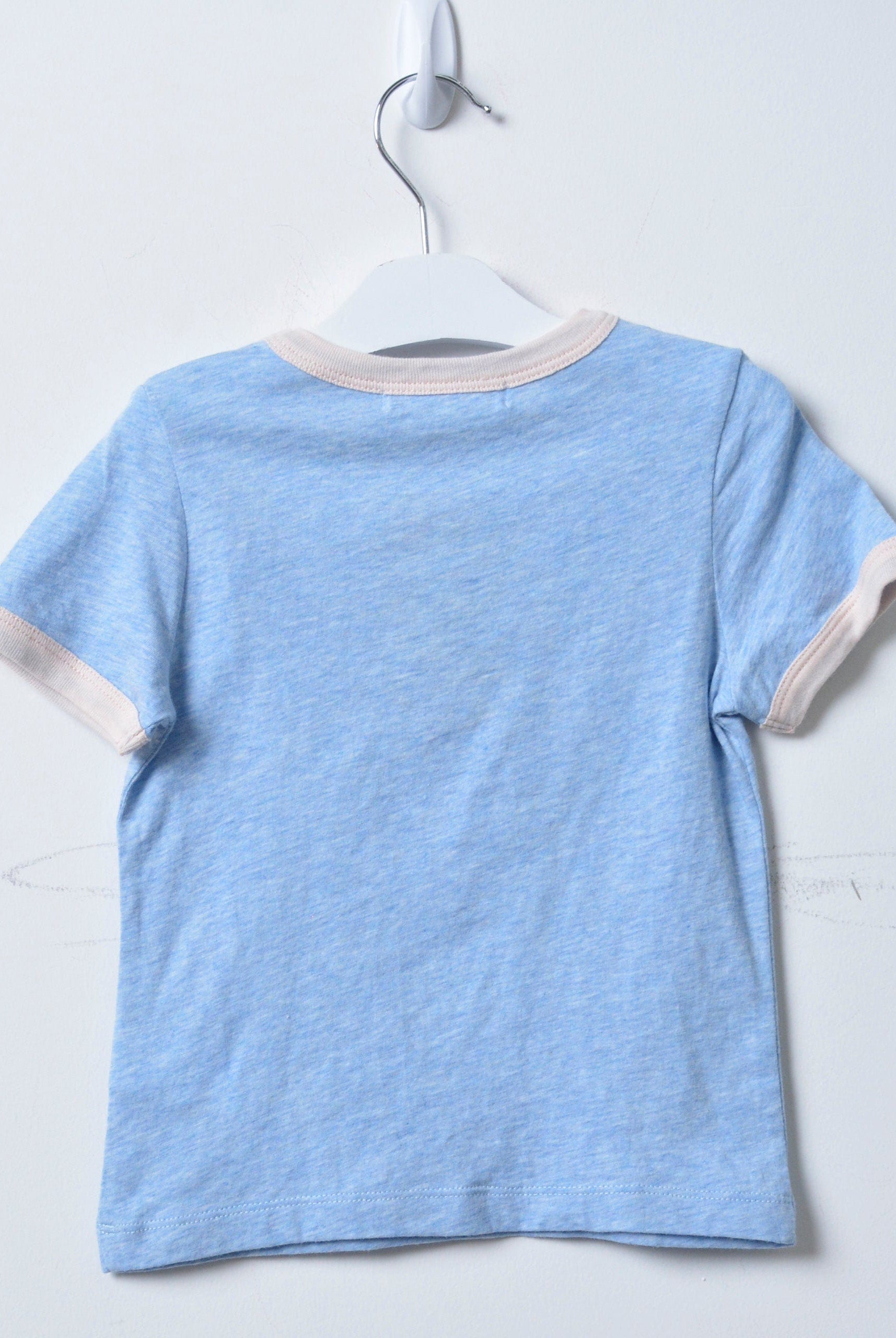 جينجرسنابس تيشيرت بطبعة أيس كريم بناتي أزرق فاتح