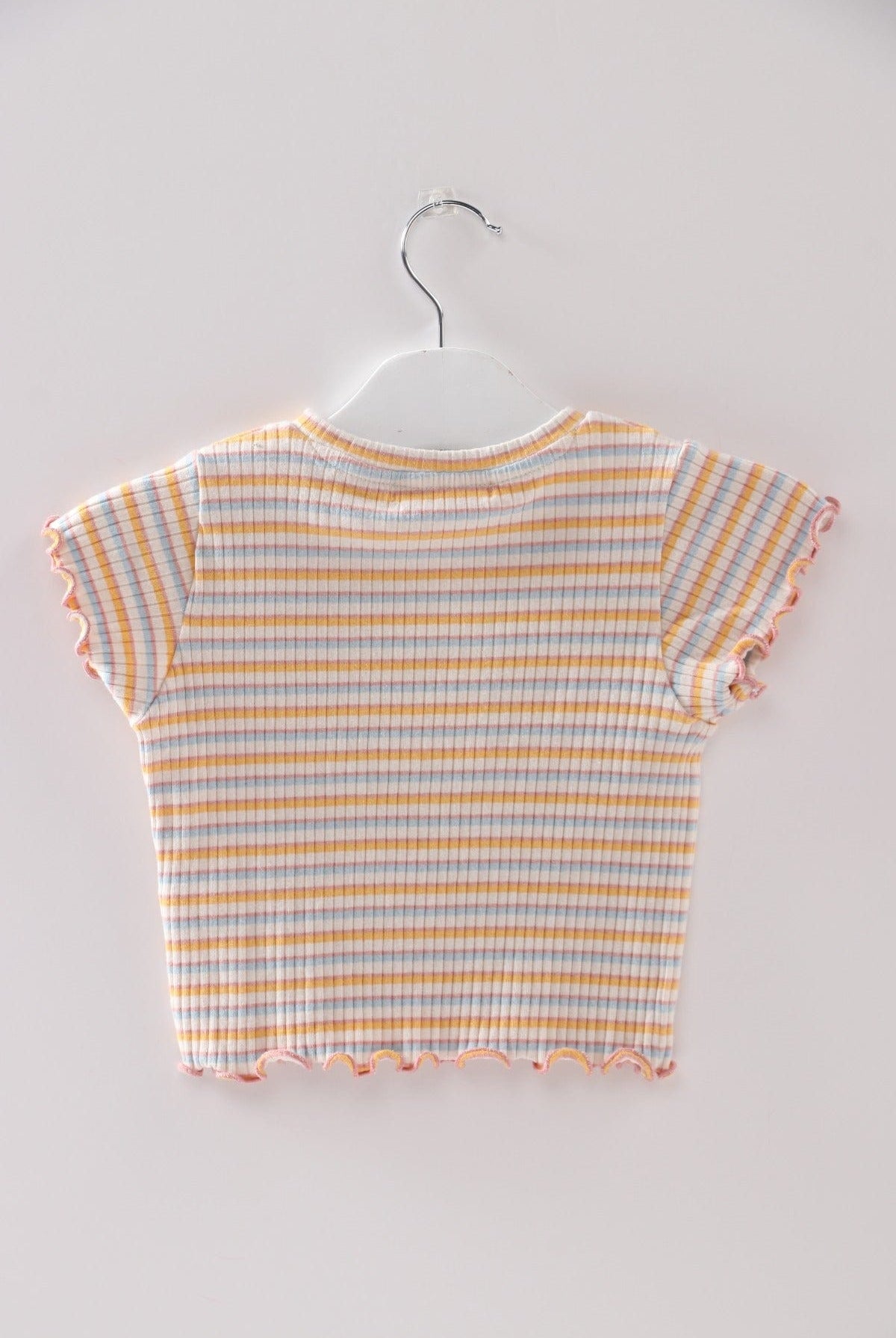 جينجرسنابس تيشيرت مخططة بالعرض كم قصير متعدد الألوان