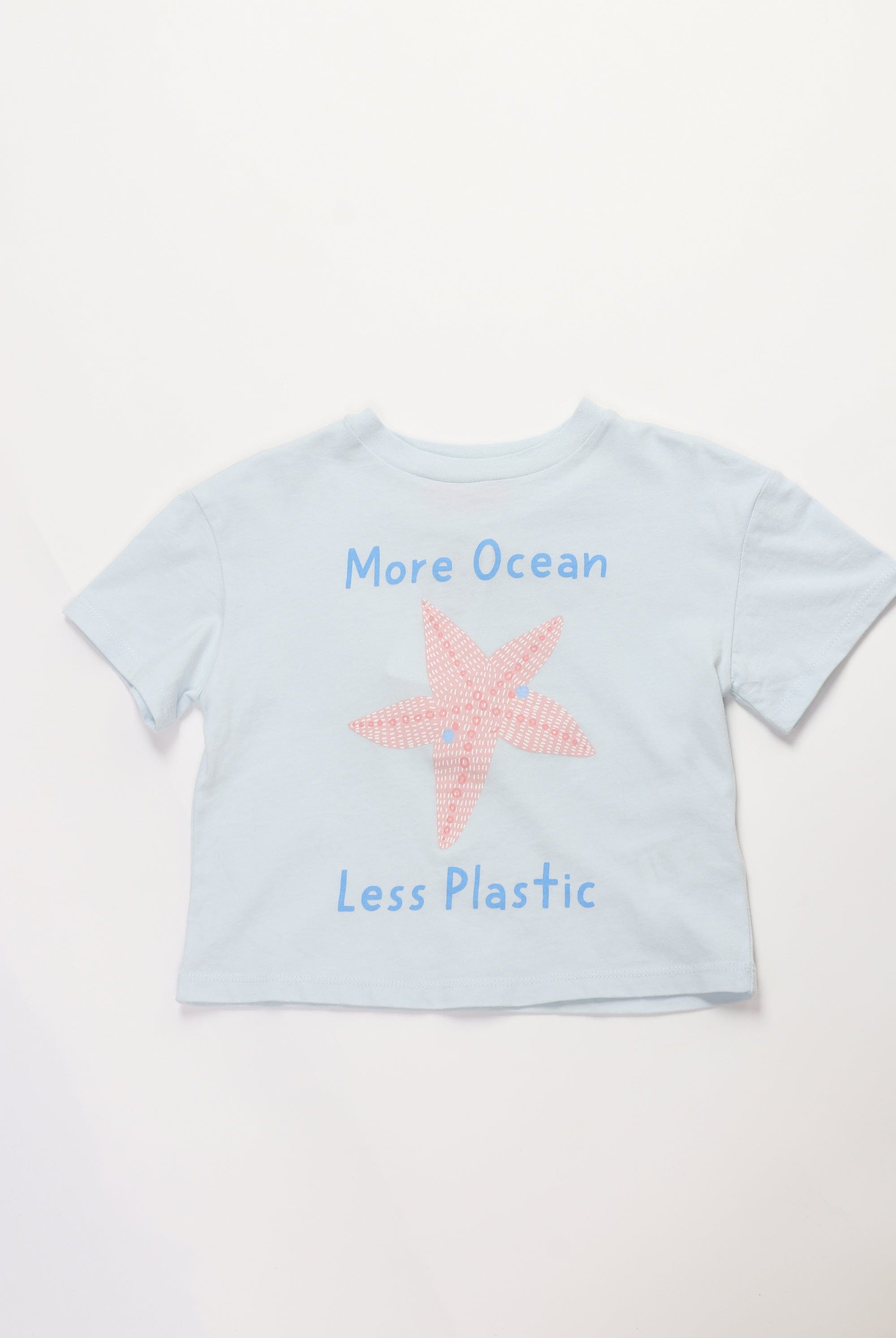 جينجرسنابس تيشيرت بنات بطبعة نجم البحر أزرق