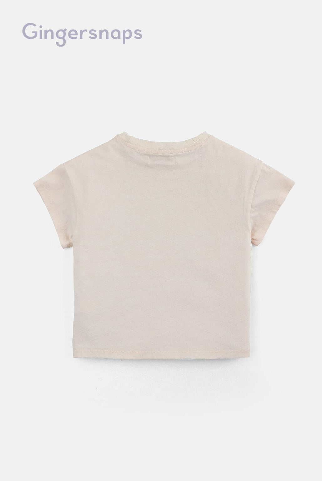 جينجرسنابس تيشيرت بنات بنمط كتابة أبيض