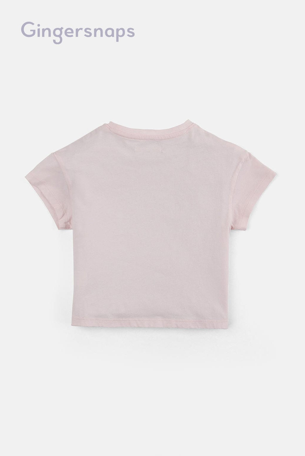 جينجرسنابس تي شيرت بناتي بطبعة شمس وردي