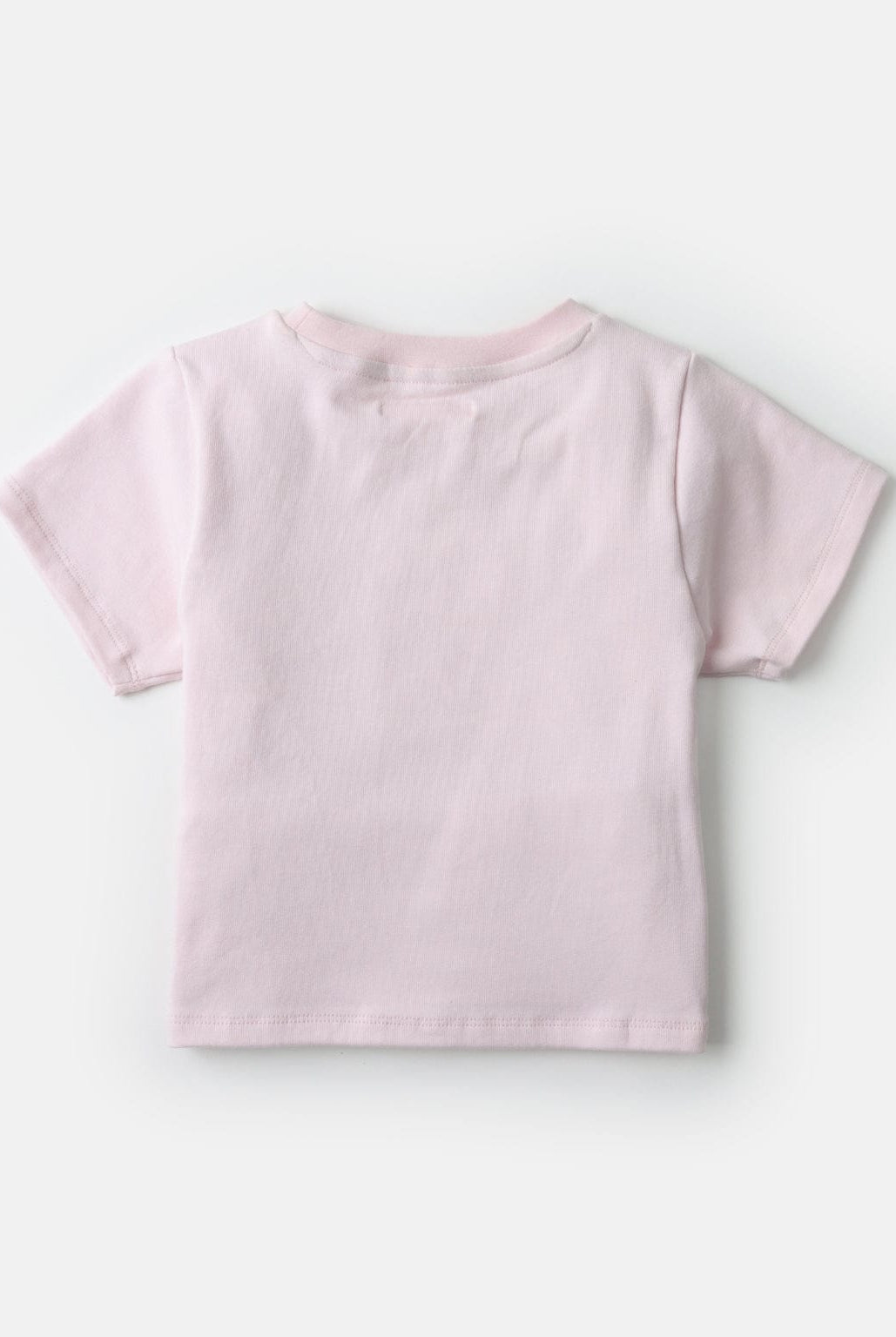 جينجرسنابس تيشيرت بناتي مطرز على شكل ورد كم قصير وردي