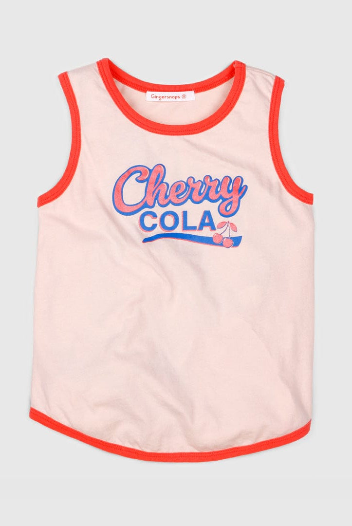 جينجرسنابس بلوزة كت مع طبعة على الصدر بناتي وردي فاتح