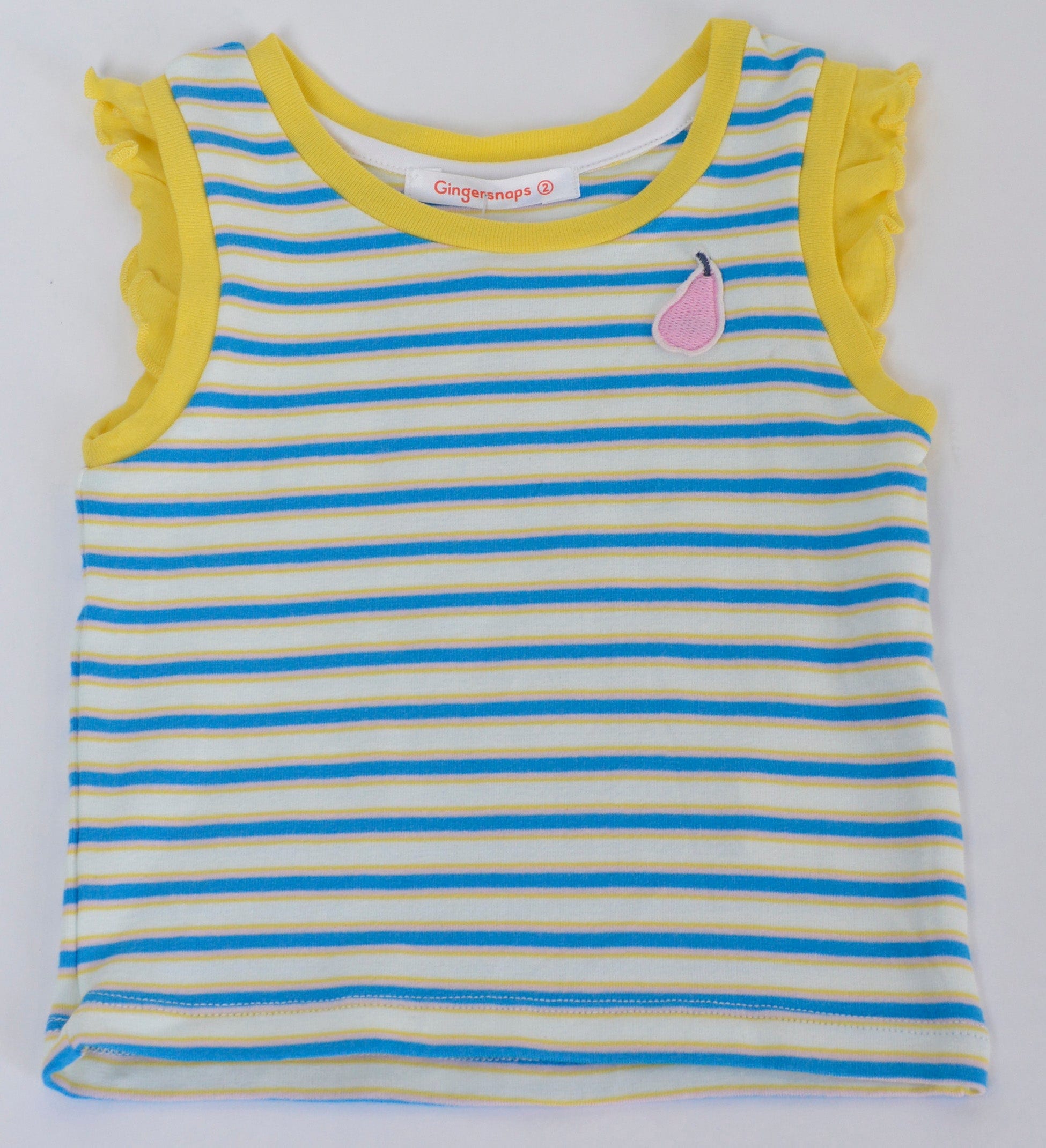 جينجرسنابس بلوزة كت بكرانيش مخطط بالعرض بناتي متعدد الألوان