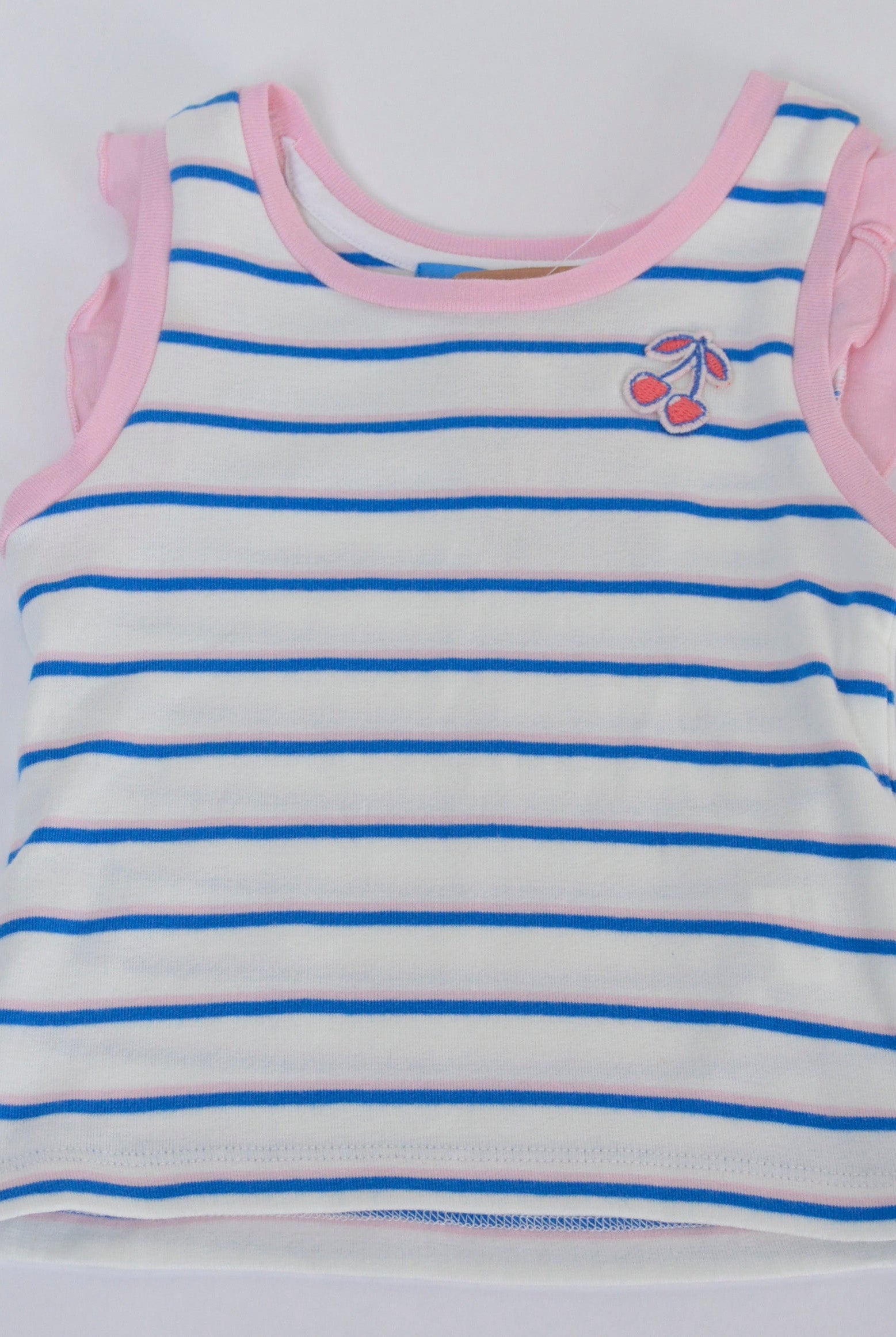 جينجرسنابس بلوزة كت مخططة بالعرض بناتي متعدد الألوان