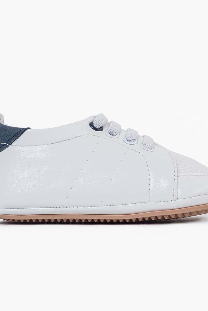 جينجرسنابس حذاء ولادي رضع رياضي سادة ابيض / ازرق