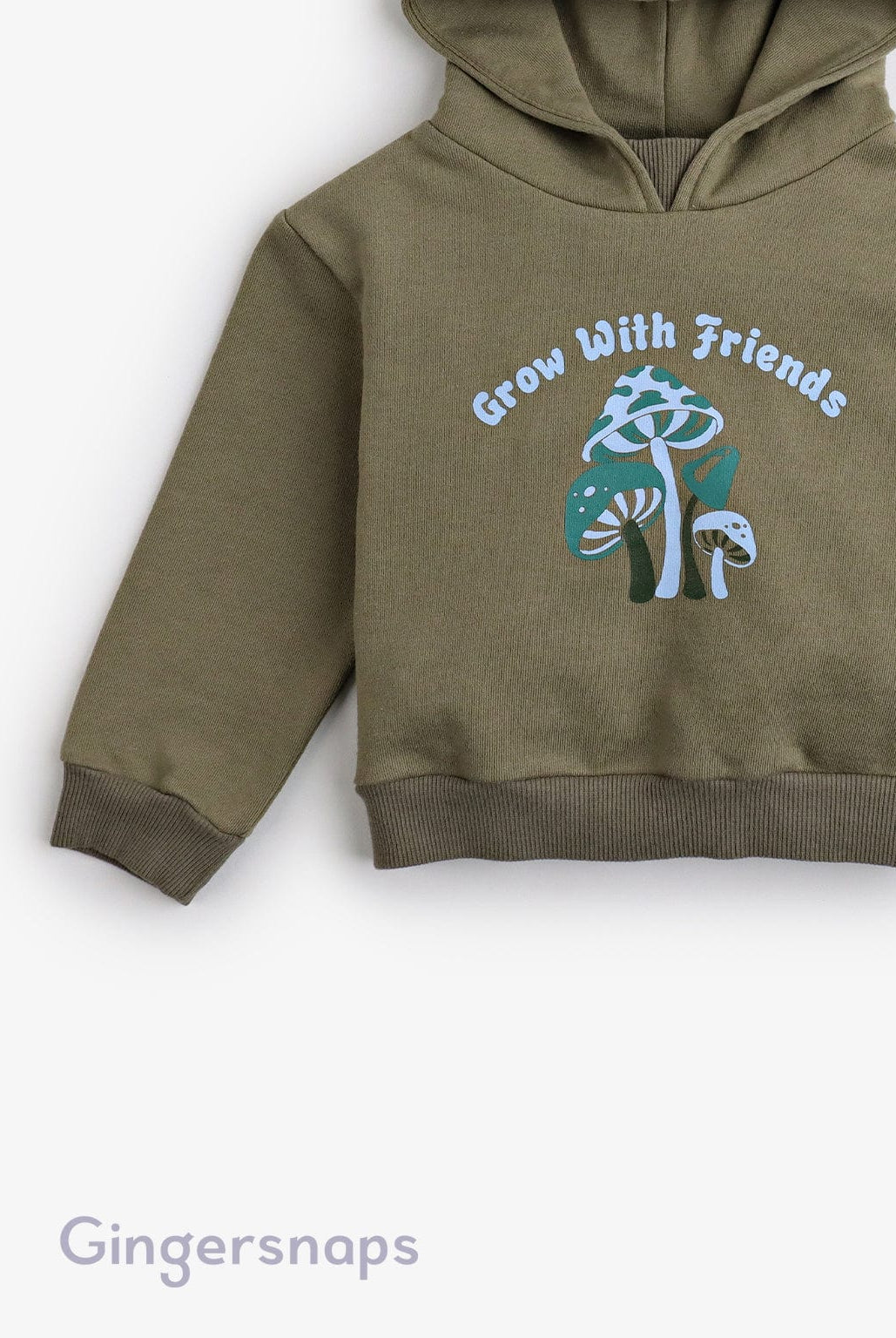 جينجرسنابس هودي بقعبة كم طويل رضع أولادي أخضر