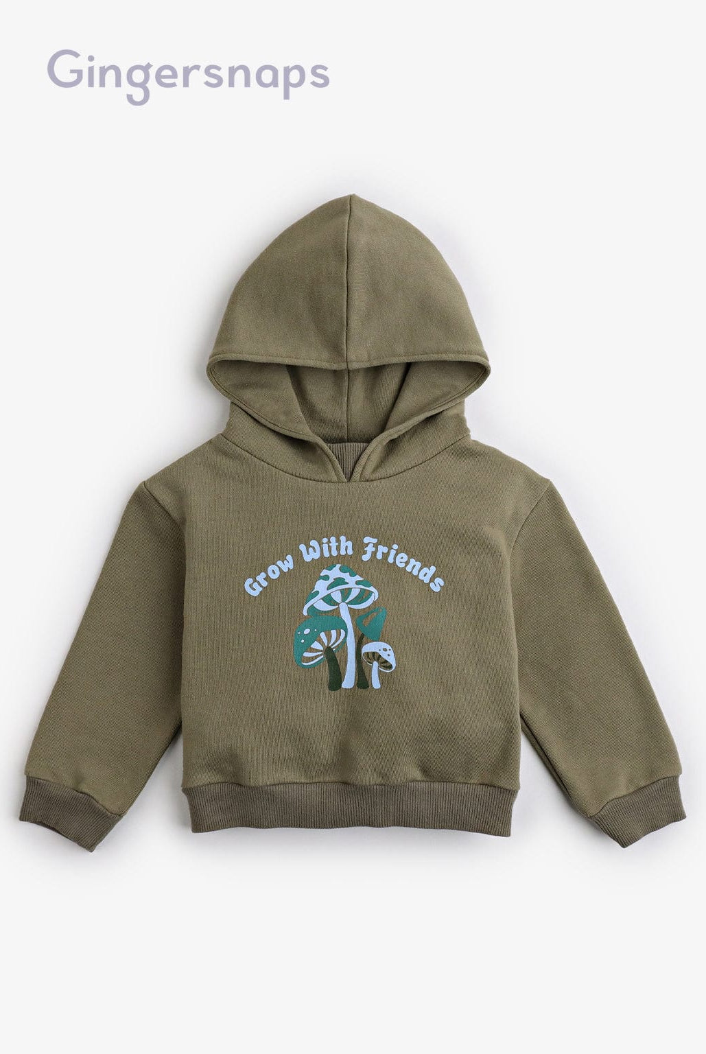 جينجرسنابس هودي بقعبة كم طويل رضع أولادي أخضر