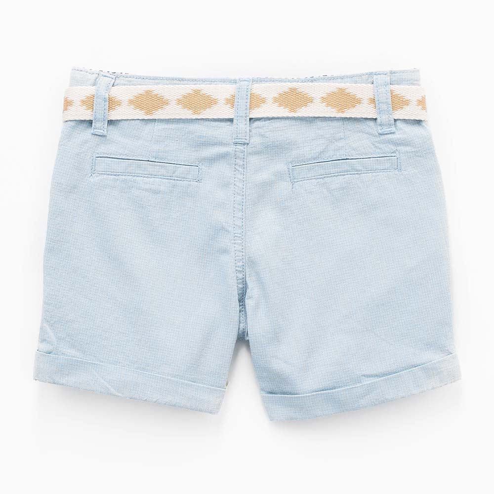 جينجرسنابس شورت قصير بجيوب ولادي رضع أزرق فاتح