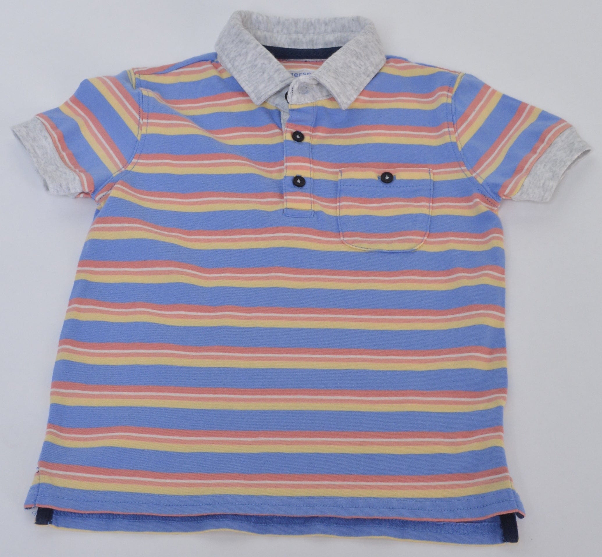 جينجرسنابس تي شيرت مخطط بولو أولادي بياقة متعدد الألوان