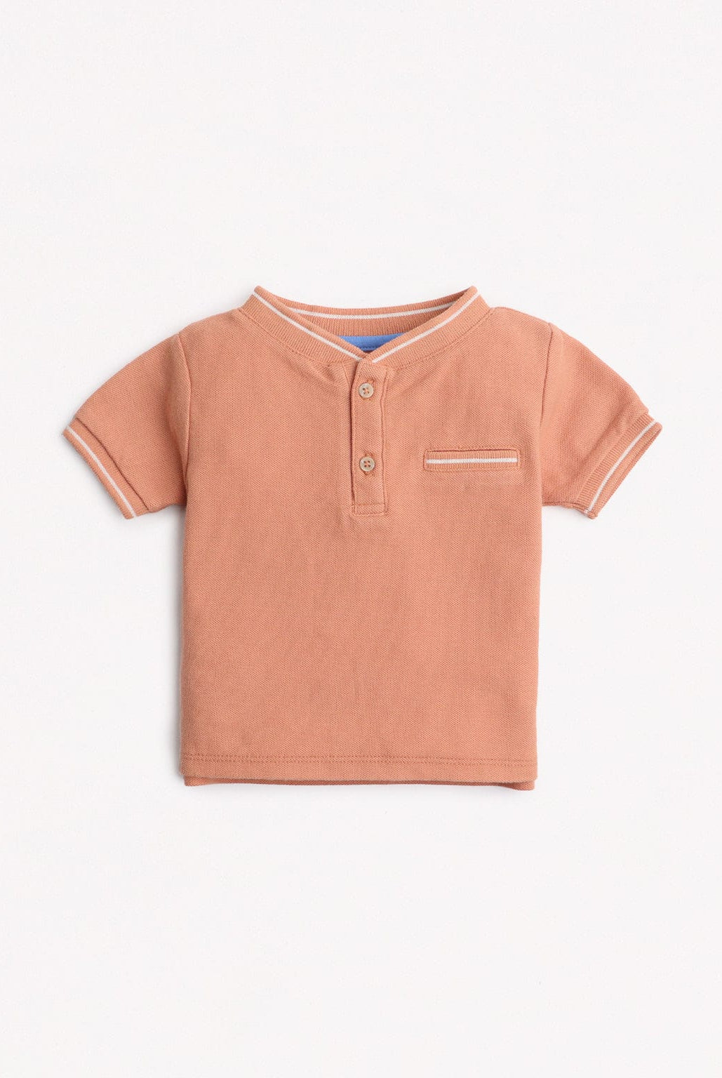 جينجرسنابس تيشيرت بولو أولادي نص كم بنص رقبة أحمر بنفسجي