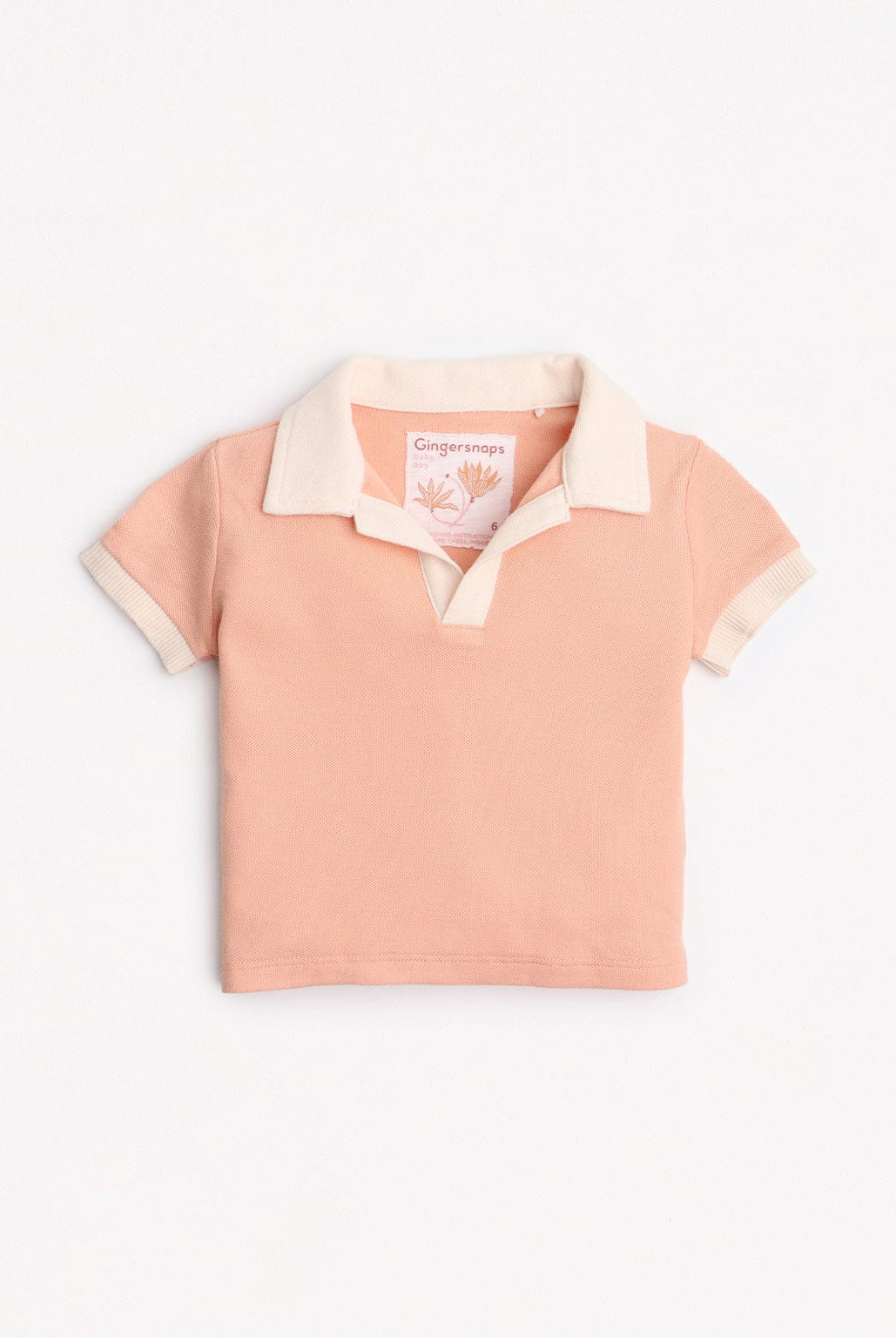 جينجرسنابس تيشيرت بولو بياقة لون مختلف أحمر بنفسجي