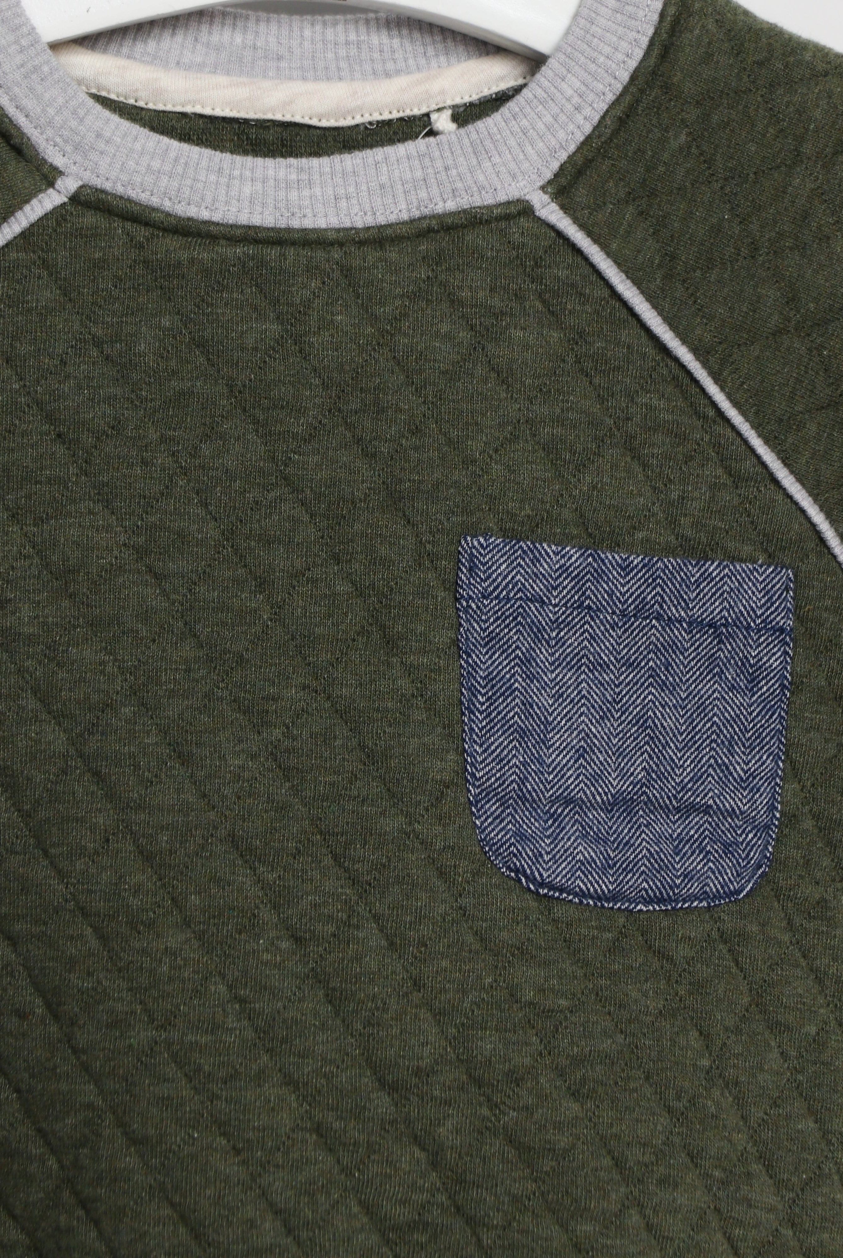 جينجرسنابس بلوفر ولادي مضلع سادة كم طويل أخضر