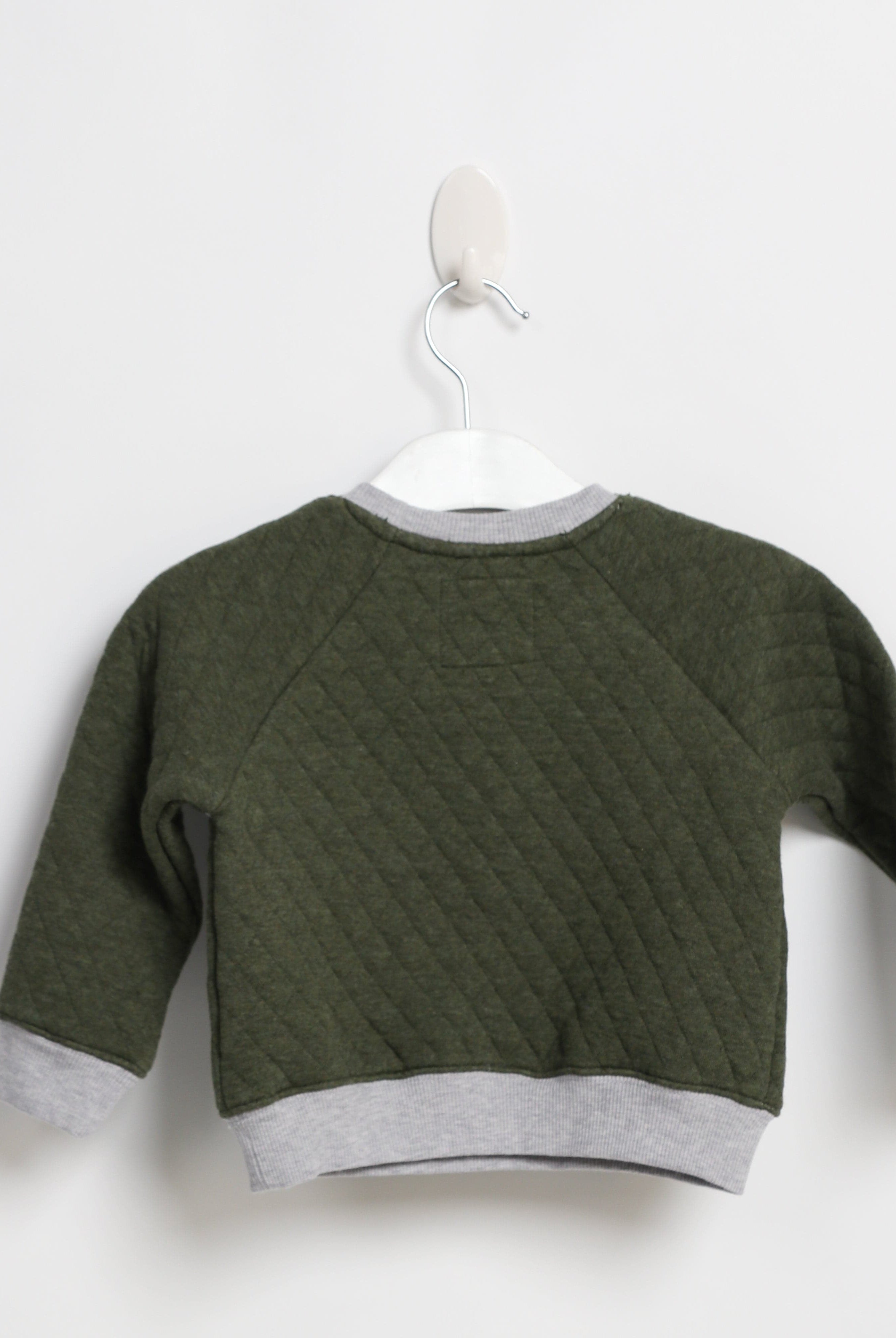 جينجرسنابس بلوفر ولادي مضلع سادة كم طويل أخضر